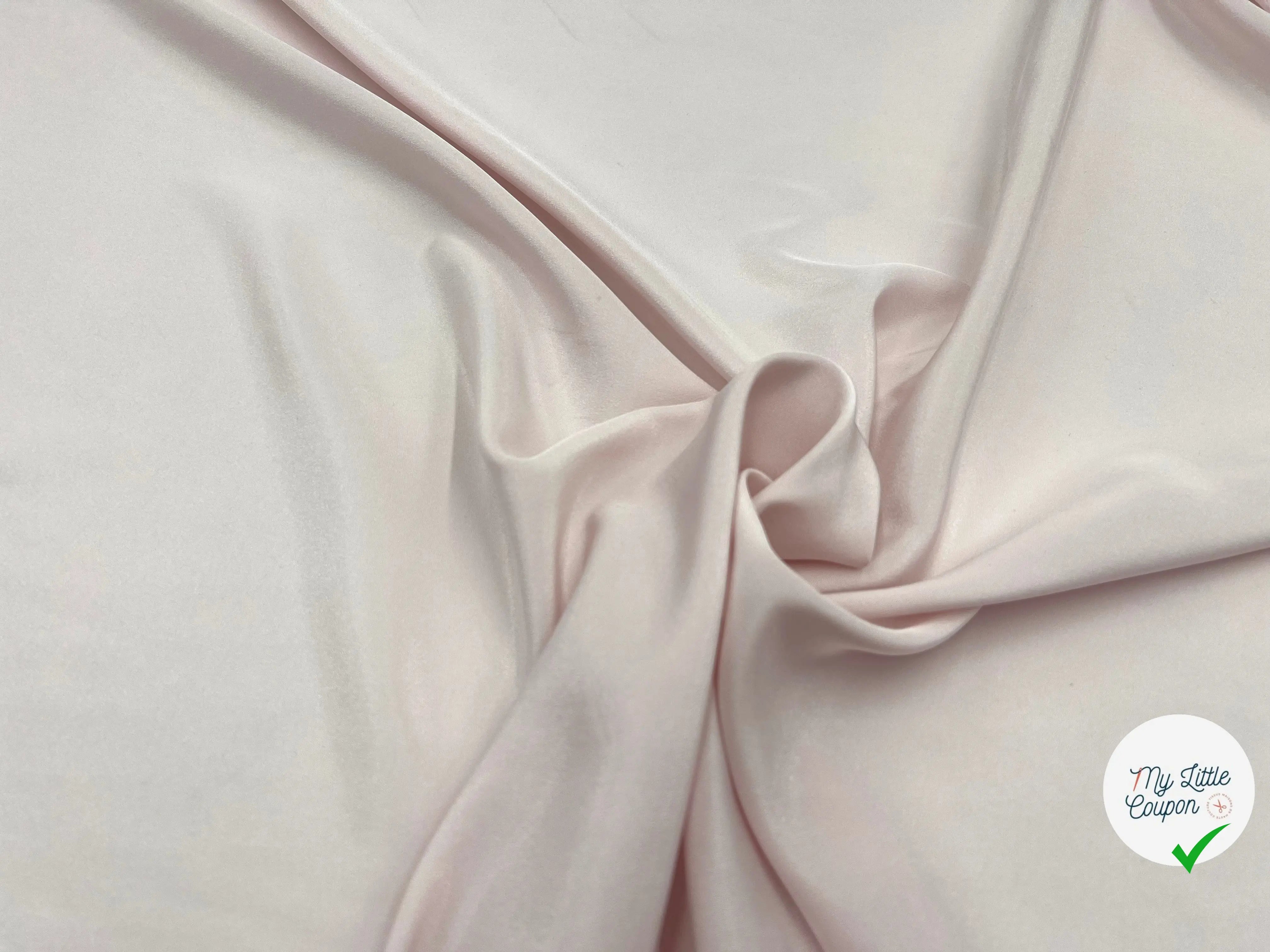CRÊPE DE CHINE ROSE LAYETTE - My Little Coupon - tissu - coudre