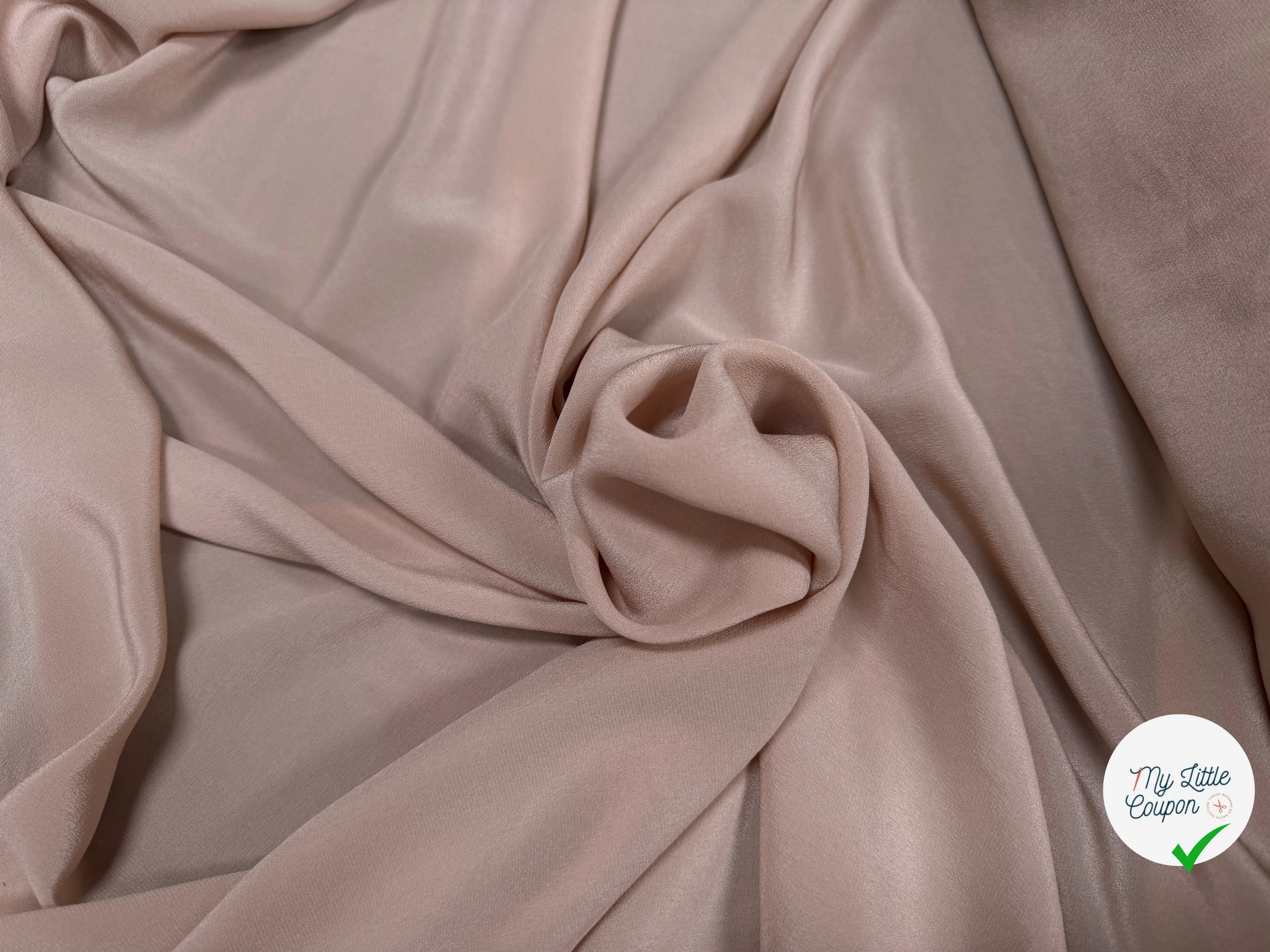 CRÊPE DE CHINE SOIE NUDE STRETCH - My Little Coupon