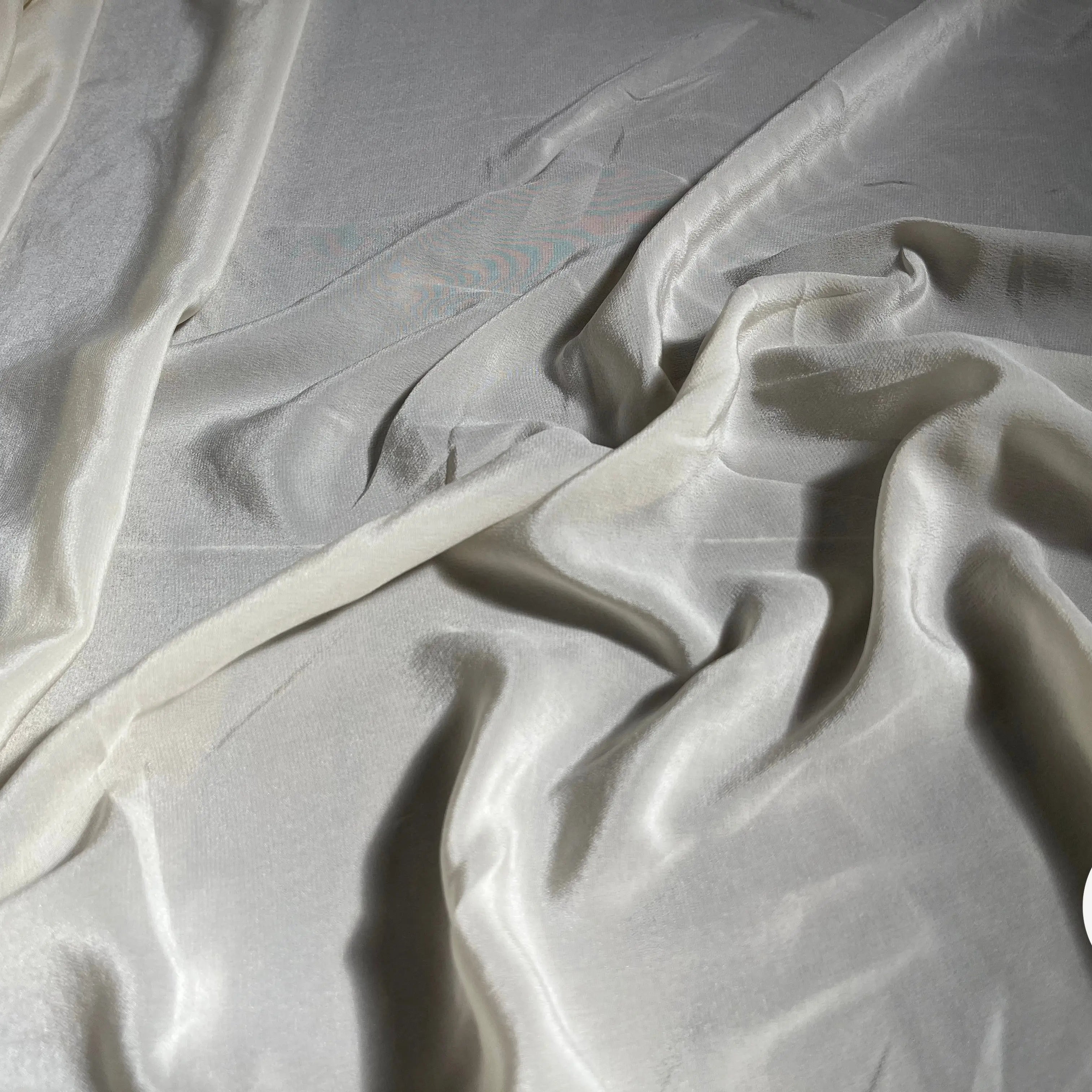 CRÊPE DE CHINE UNI 100% SOIE IVOIRE - My Little Coupon