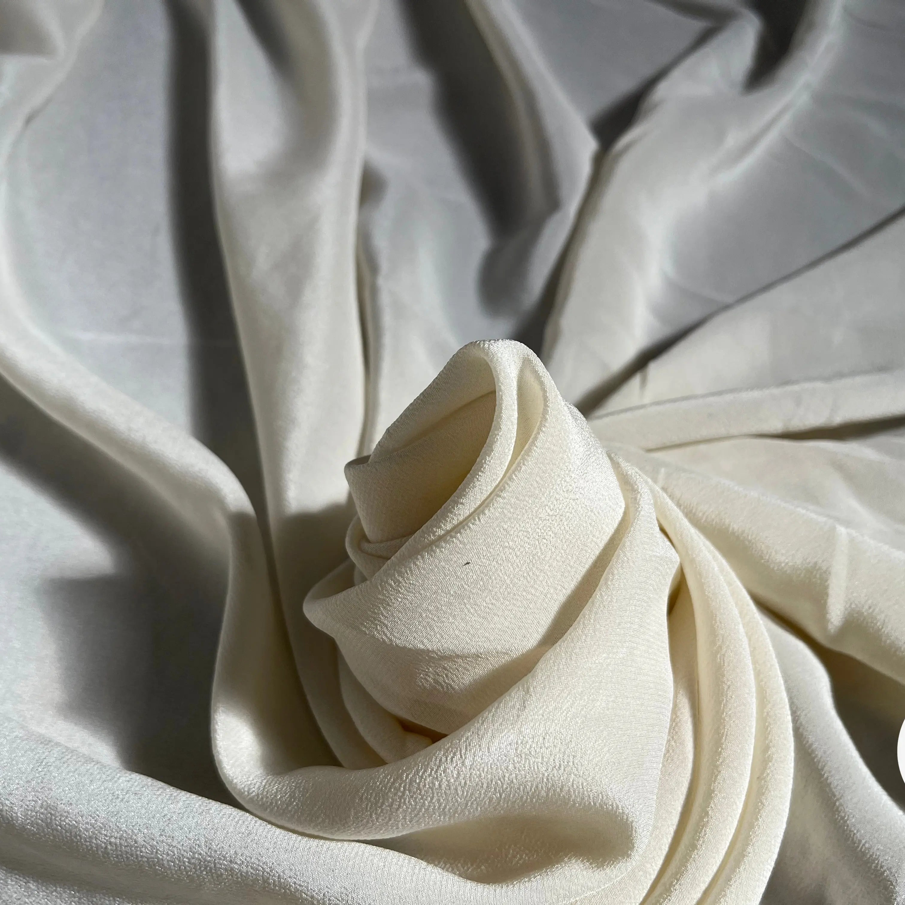 CRÊPE DE CHINE UNI 100% SOIE IVOIRE - My Little Coupon