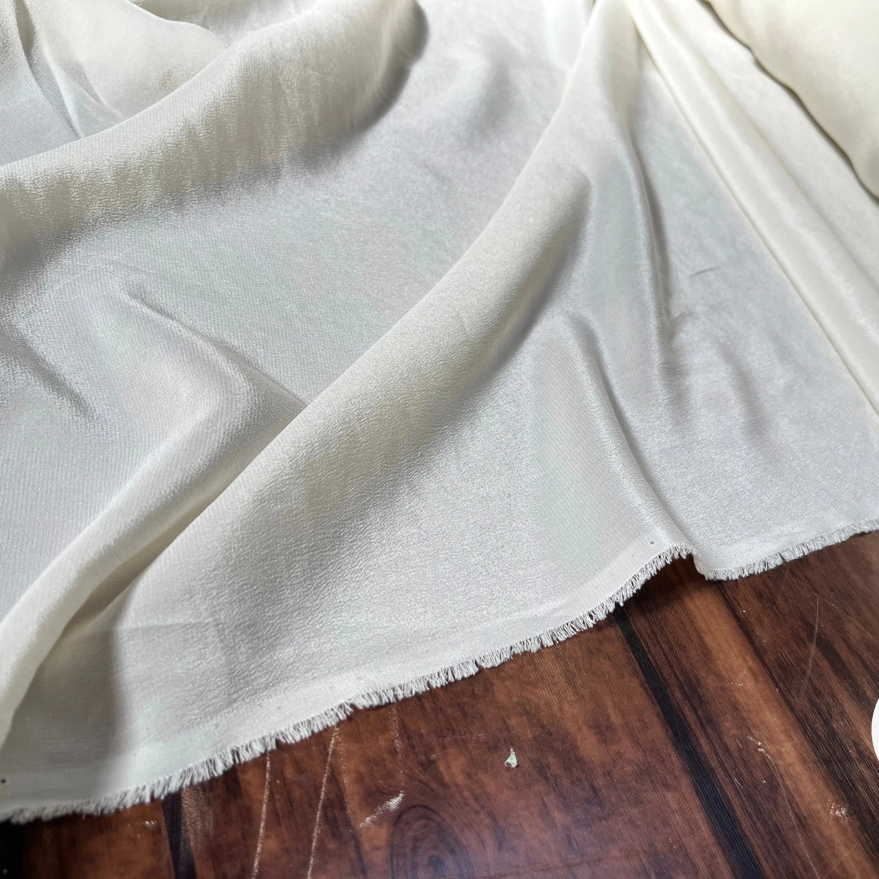 CRÊPE DE CHINE UNI 100% SOIE IVOIRE - My Little Coupon