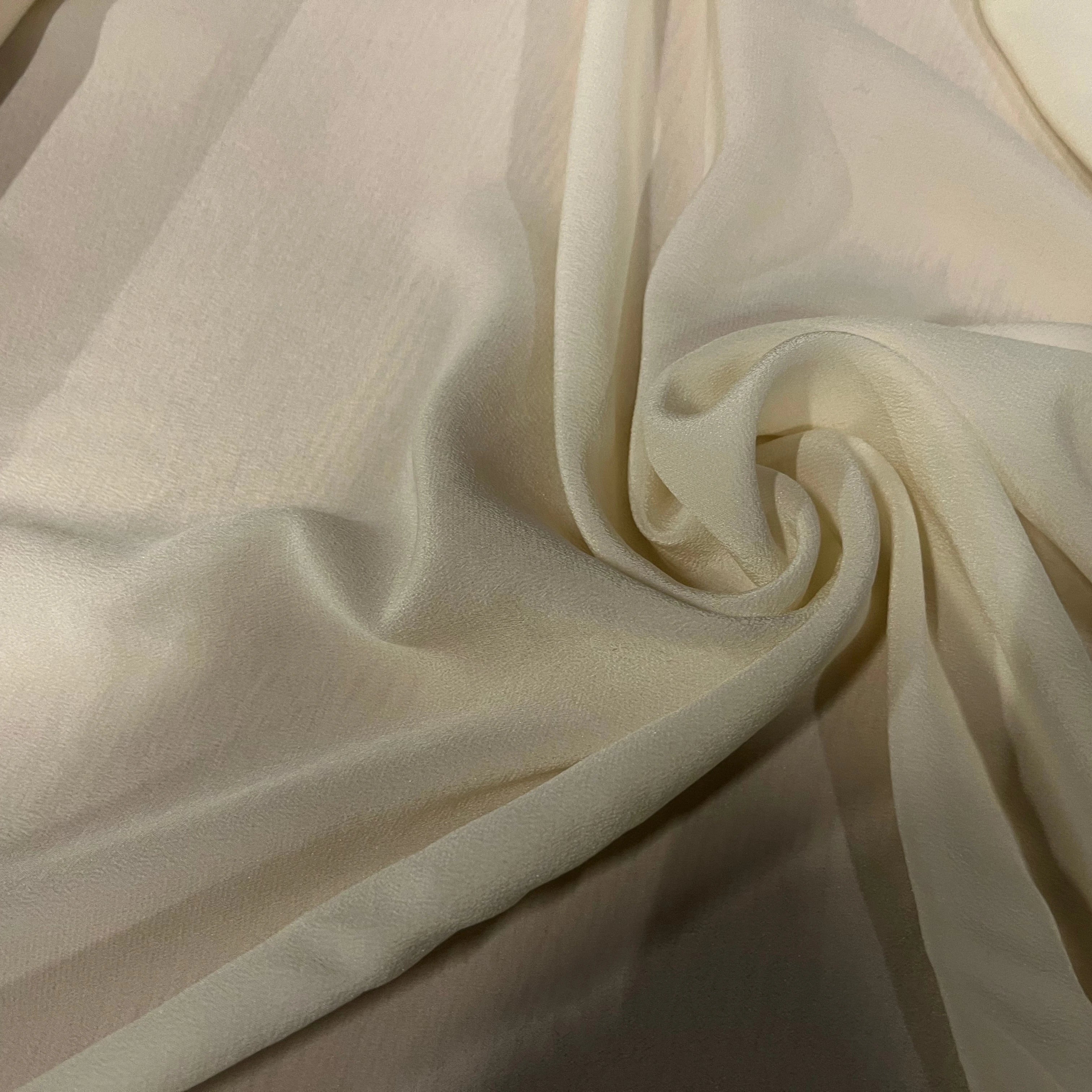 CRÈPE DE SOIE ÉCRU 100% SOIE 130CM - My Little Coupon