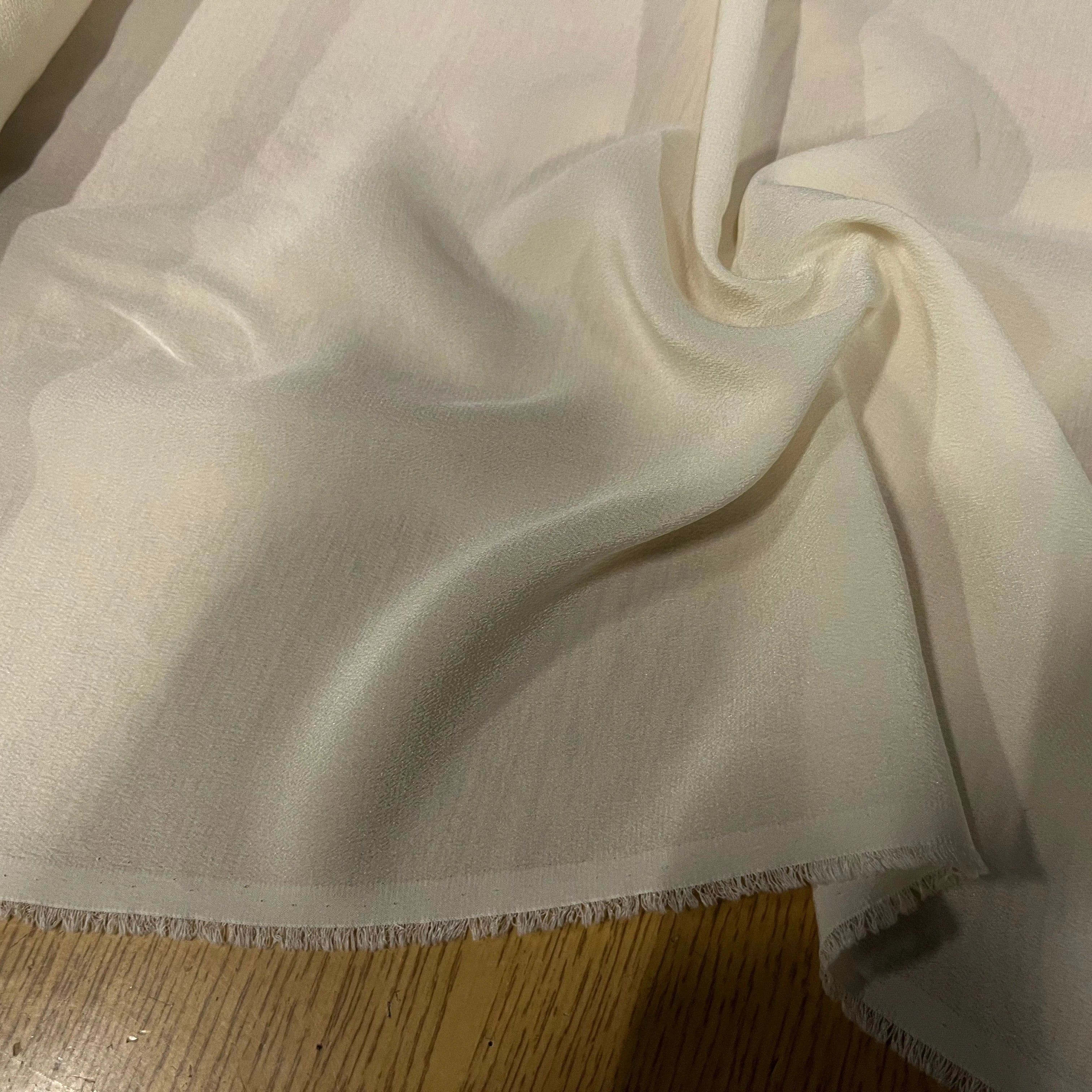 CRÈPE DE SOIE ÉCRU 100% SOIE 130CM - My Little Coupon