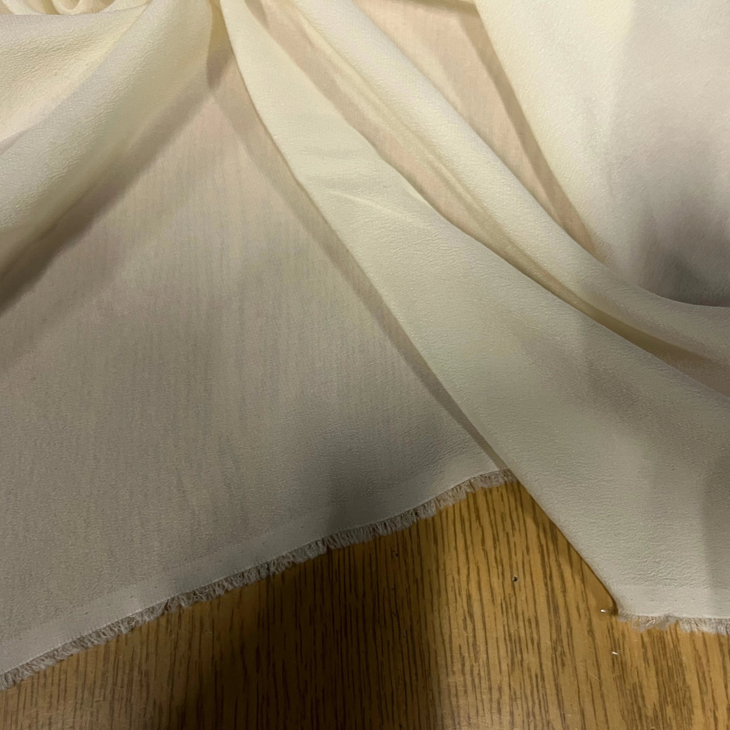 CRÈPE DE SOIE ÉCRU 100% SOIE 130CM - My Little Coupon