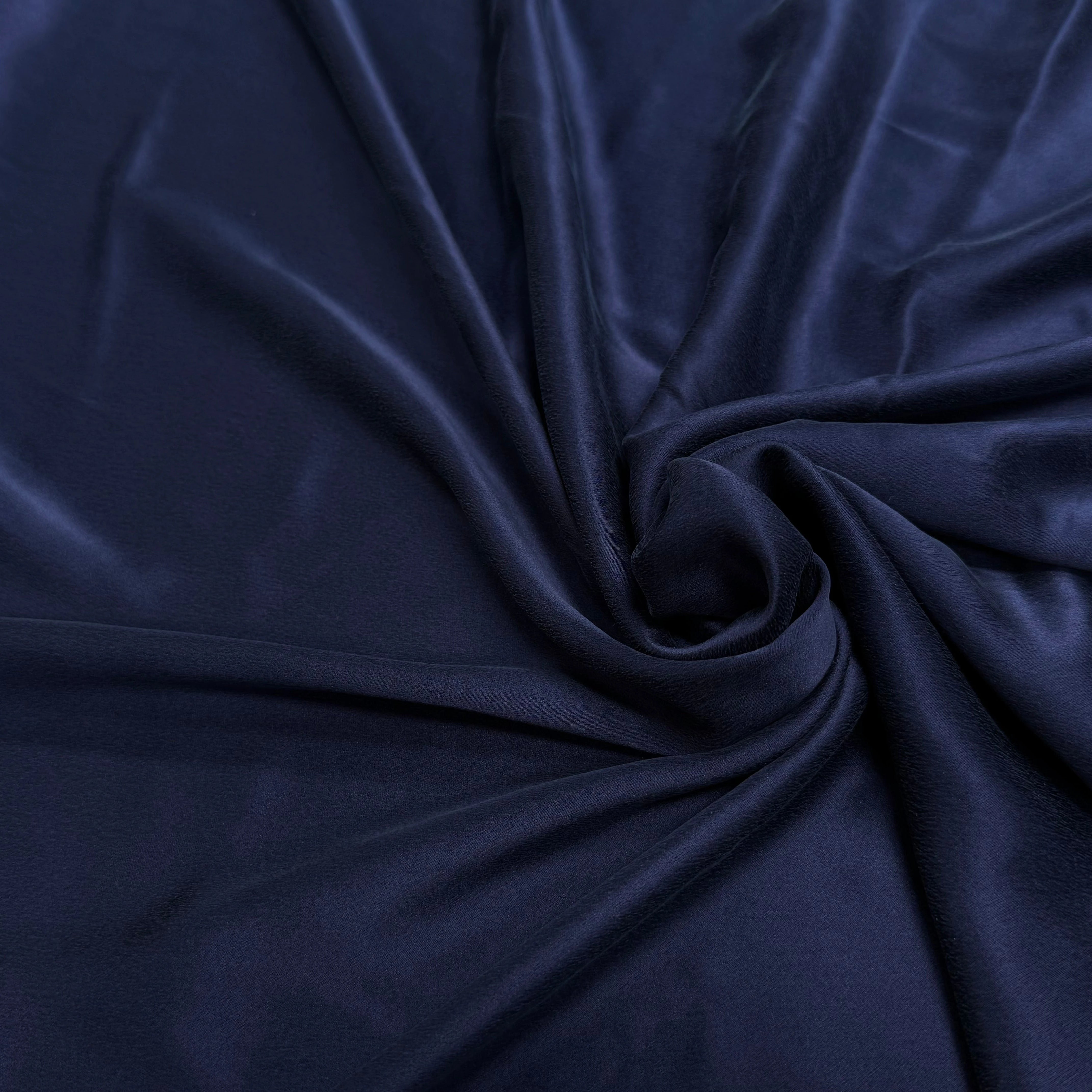 CREPE DE SOIE ENVERS SATIN VELOUTÉ BLEU - My Little Coupon