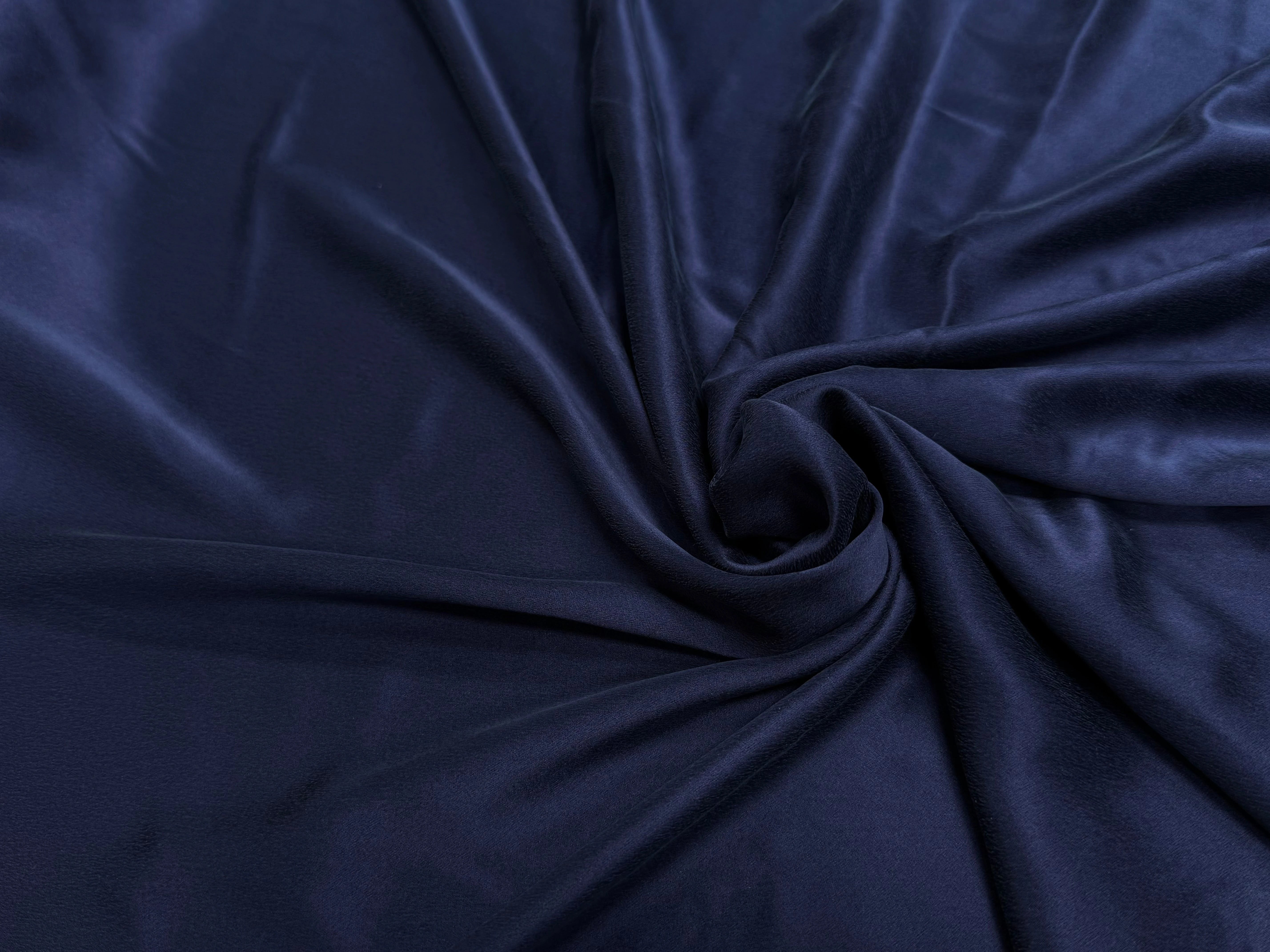 CREPE DE SOIE ENVERS SATIN VELOUTÉ BLEU - My Little Coupon