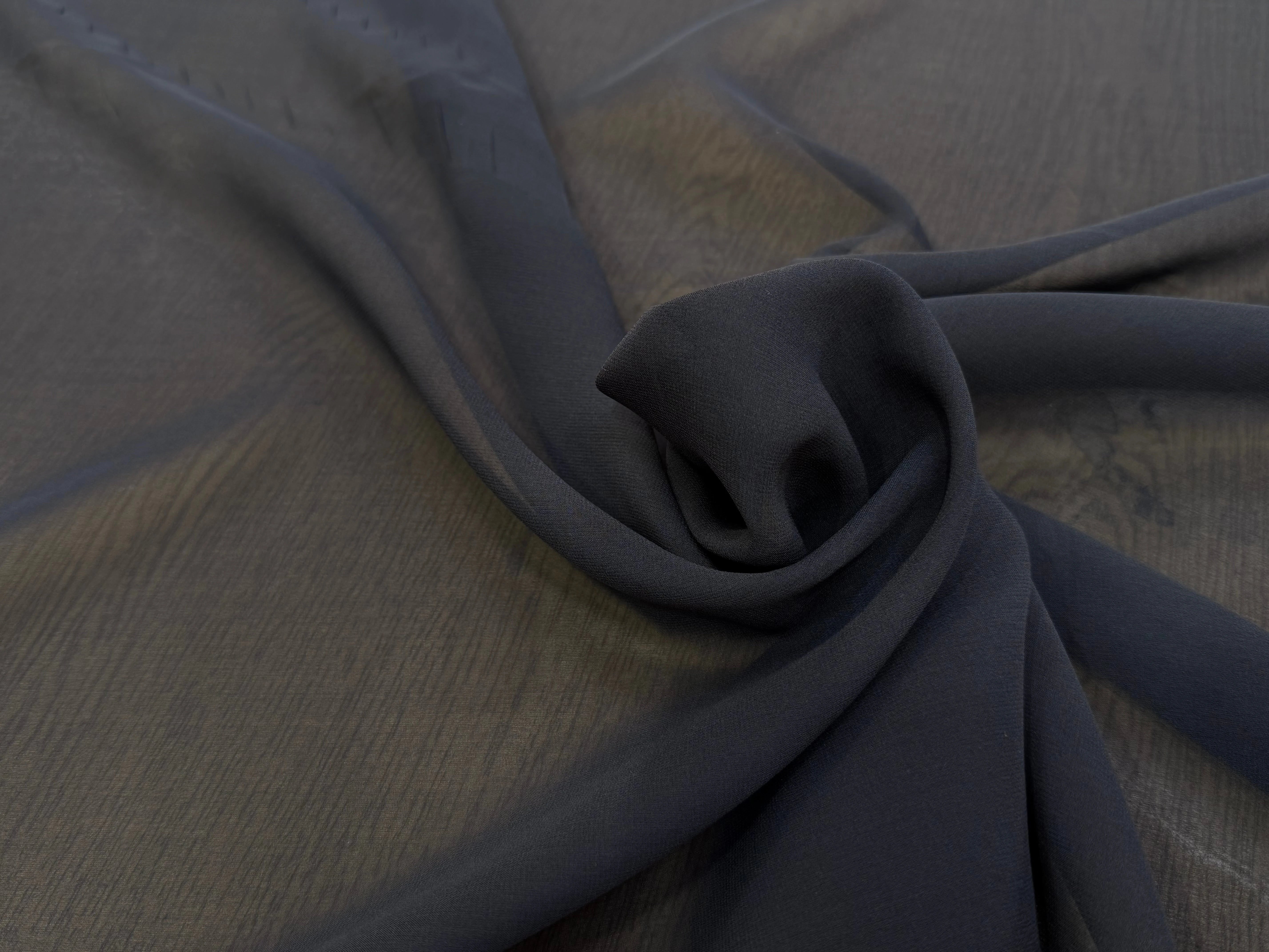 CREPE DE SOIE FLUIDE 140 DE LAIZE 100% SOIE GRIS - My Little Coupon