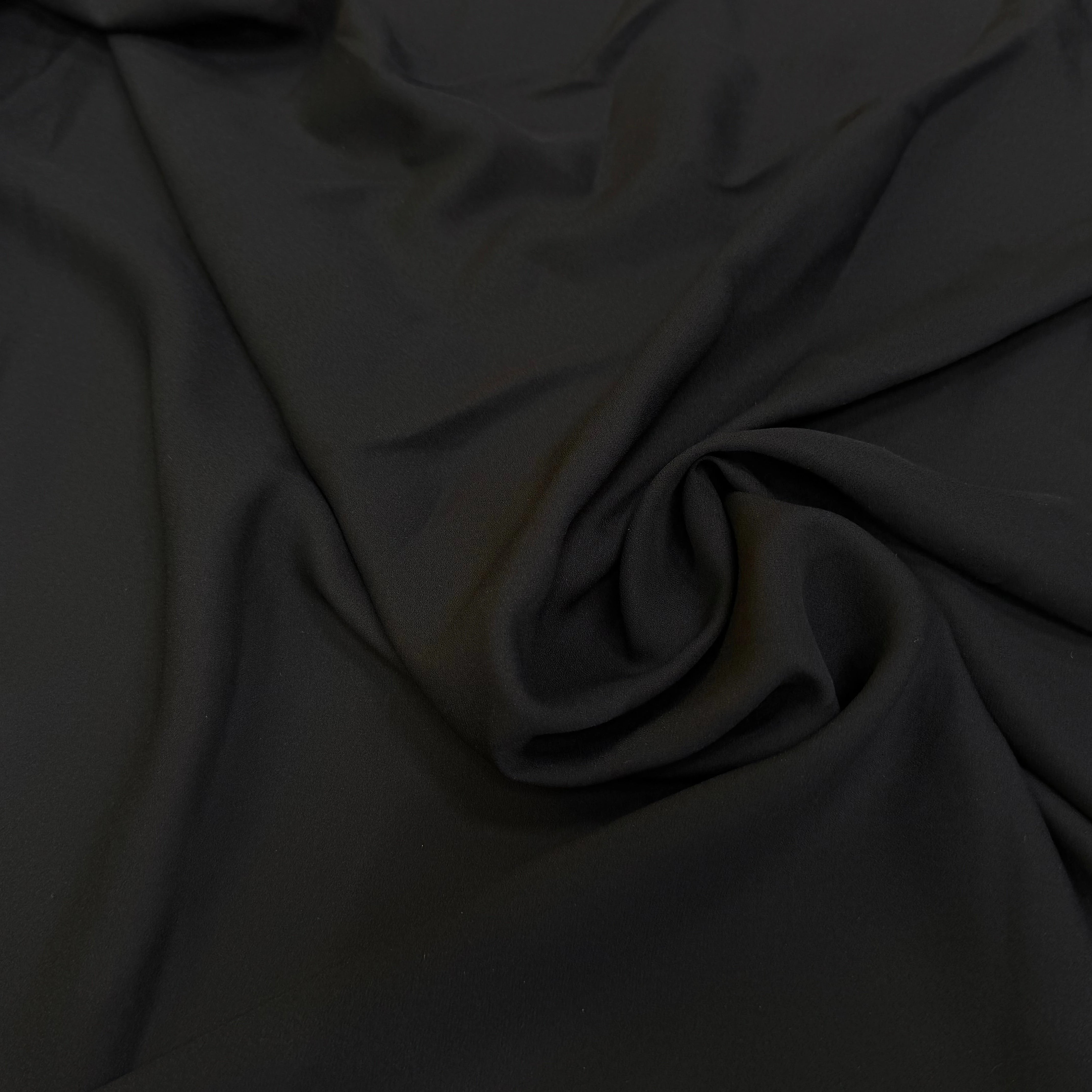 CREPE DE SOIE FLUIDE BLACK 100% SOIE - My Little Coupon