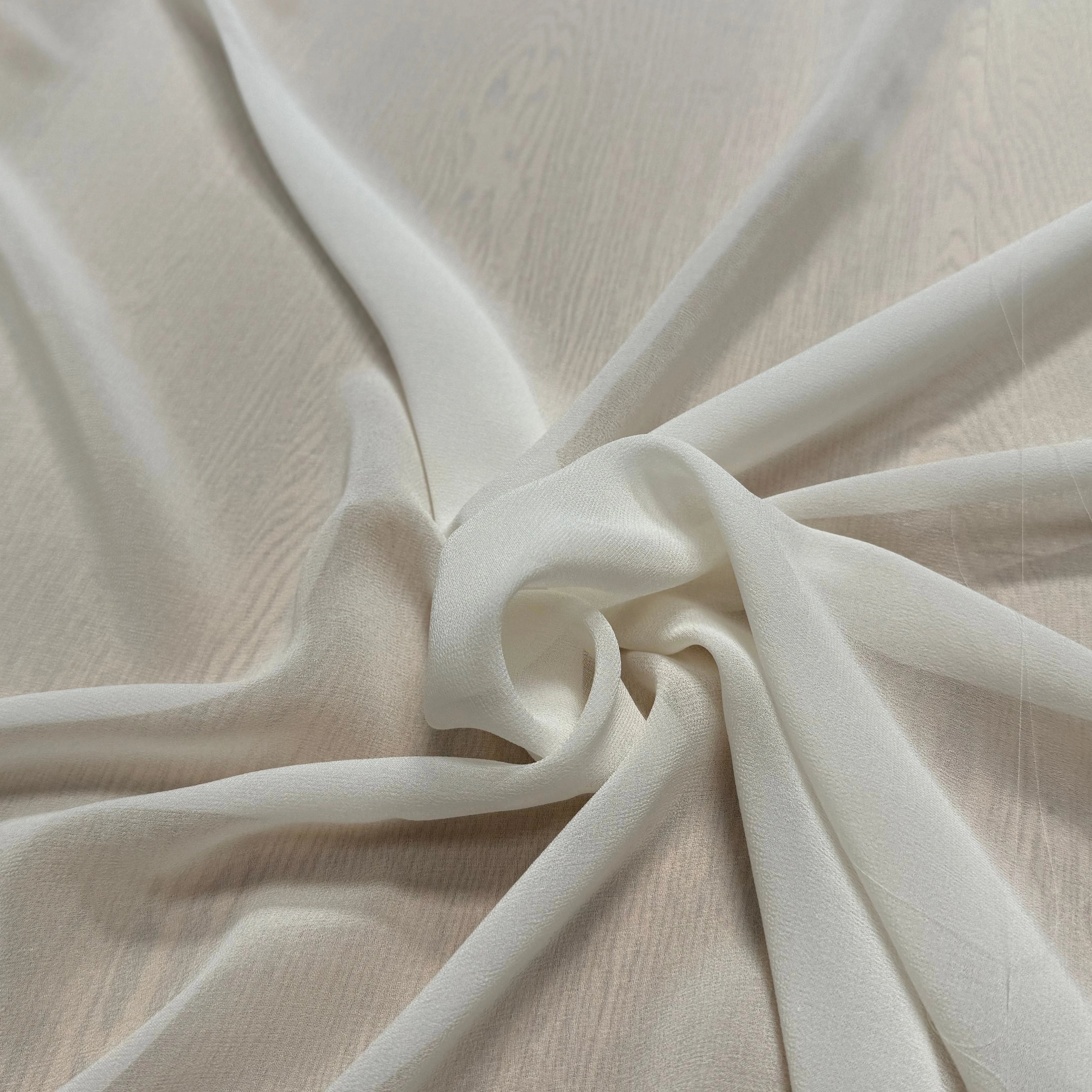 CREPE DE SOIE FLUIDE BLANC CASSÉ 115 DE LAIZE - My Little Coupon