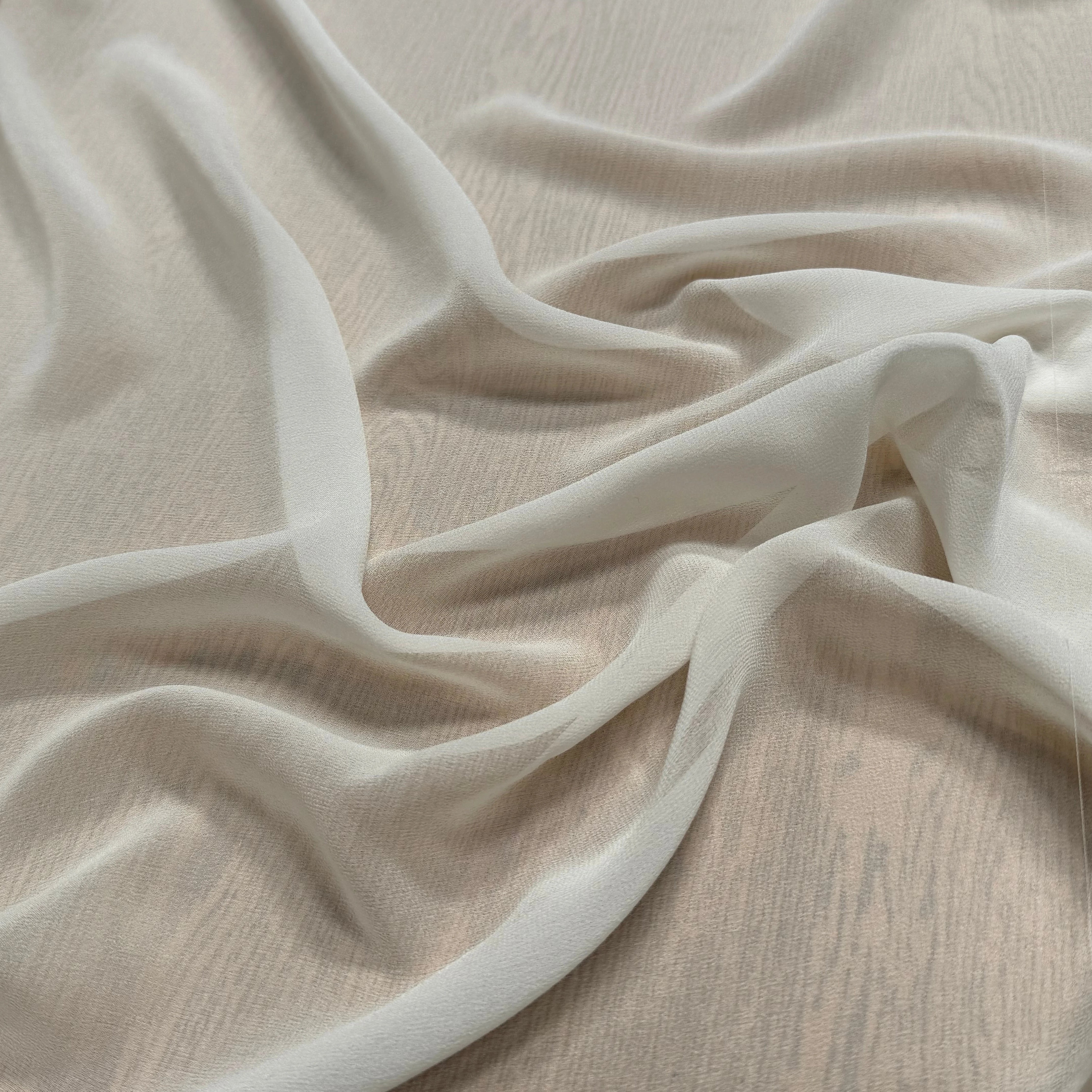 CREPE DE SOIE FLUIDE BLANC CASSÉ 115 DE LAIZE - My Little Coupon