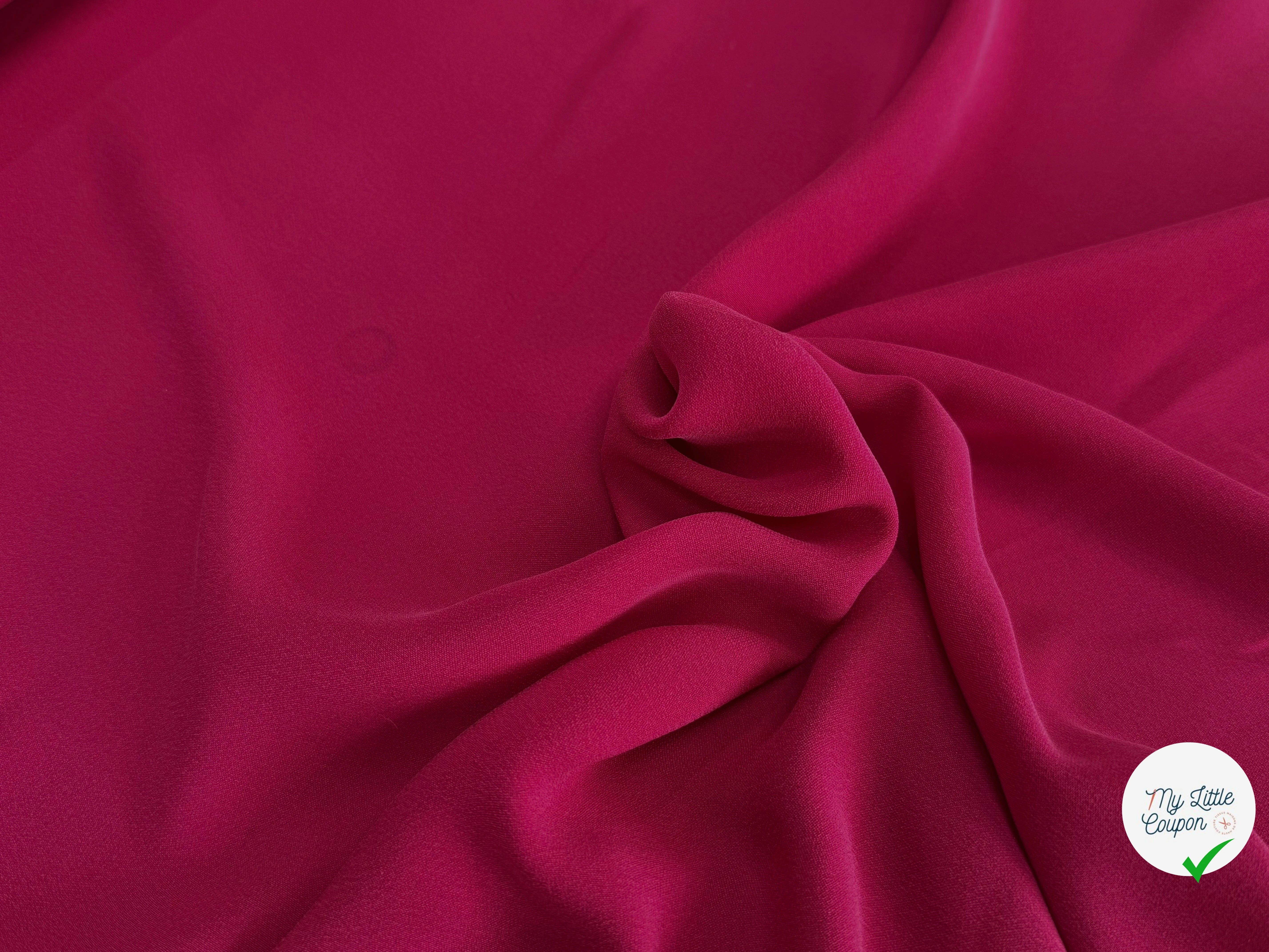 CREPE DE SOIE FLUIDE ET DOUX FUSHIA - My Little Coupon