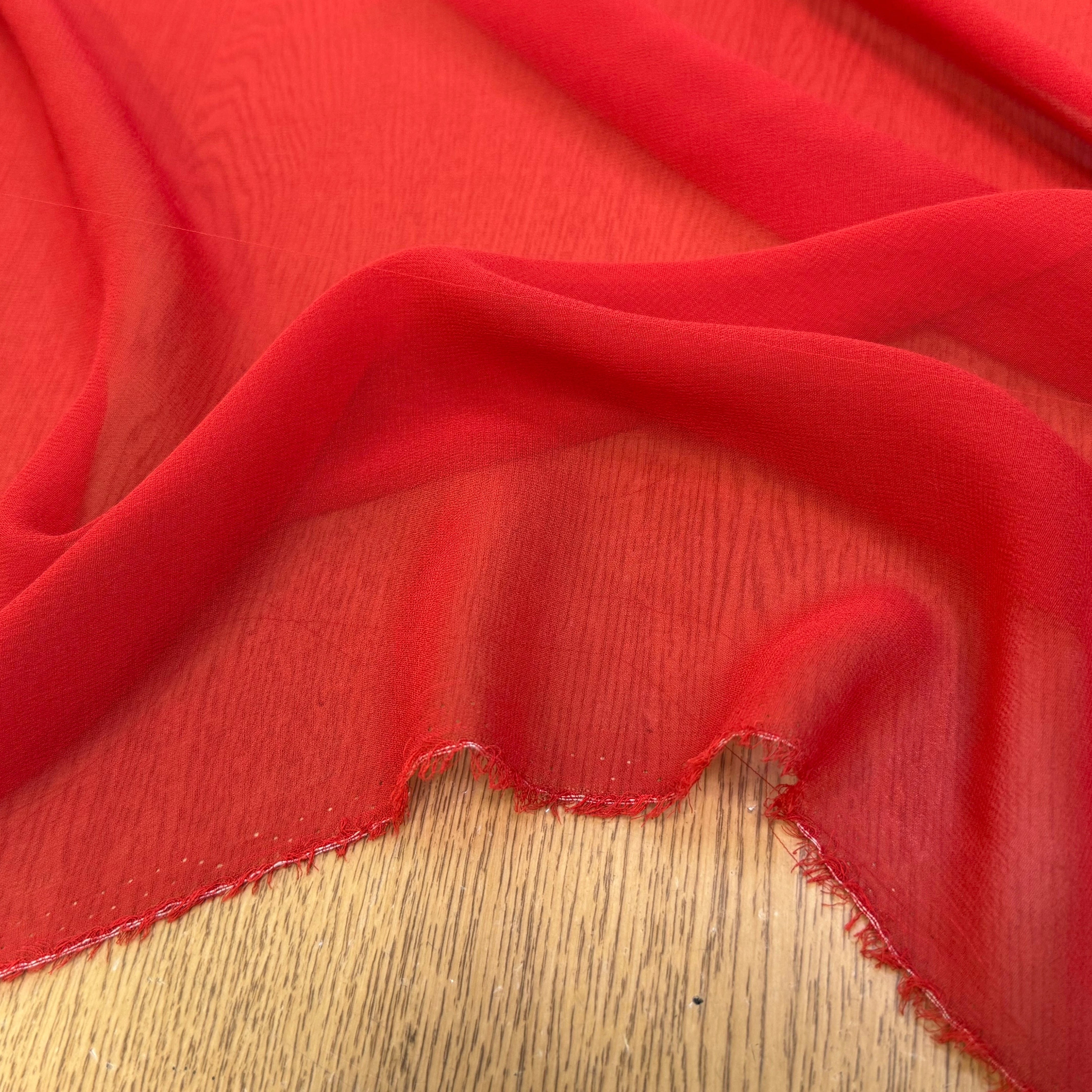 CREPE DE SOIE FLUIDE MANDARINE 136 DE LAIZE - My Little Coupon
