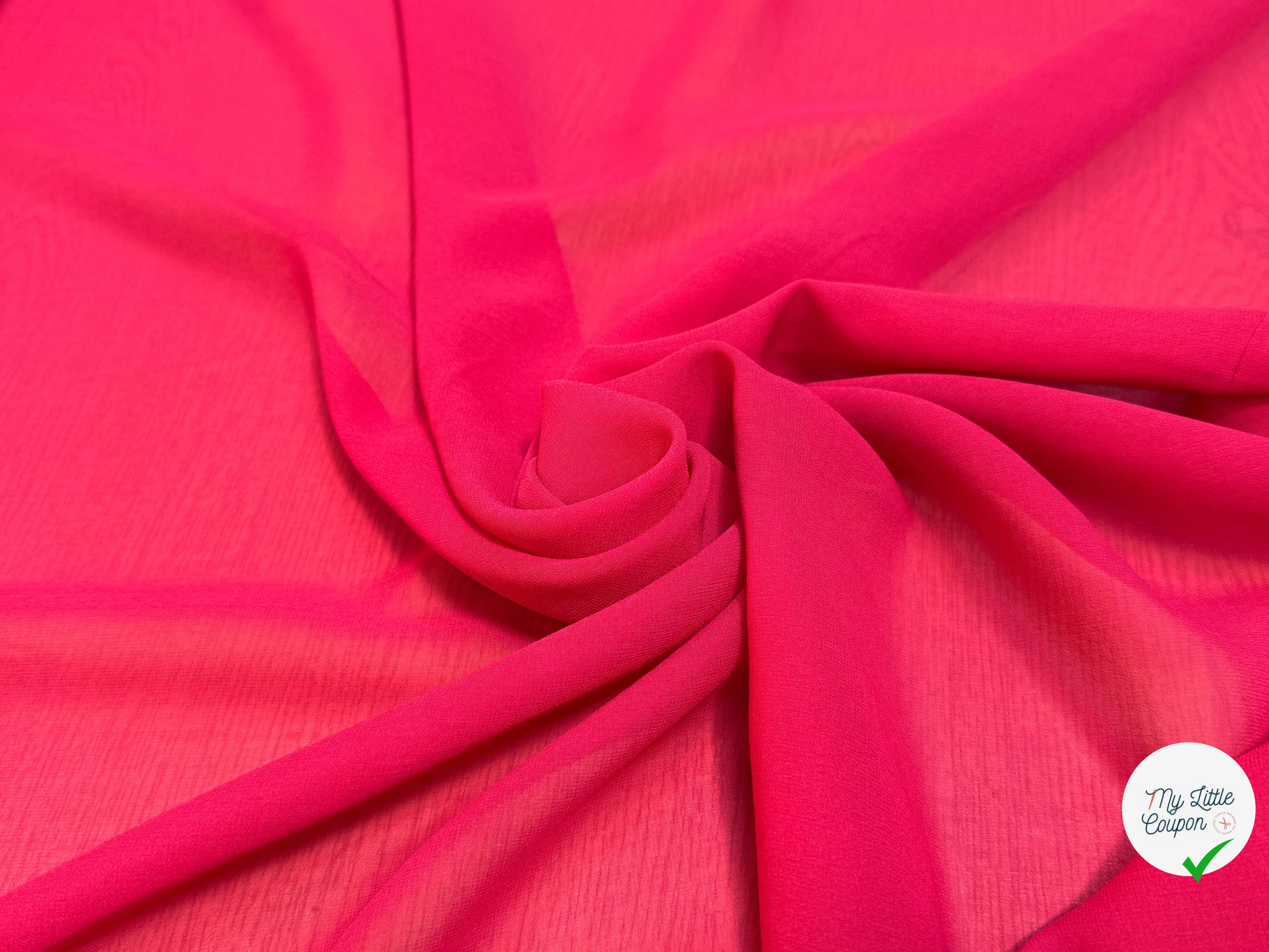 CREPE DE SOIE GEORGETTE BON-BON - My Little Coupon