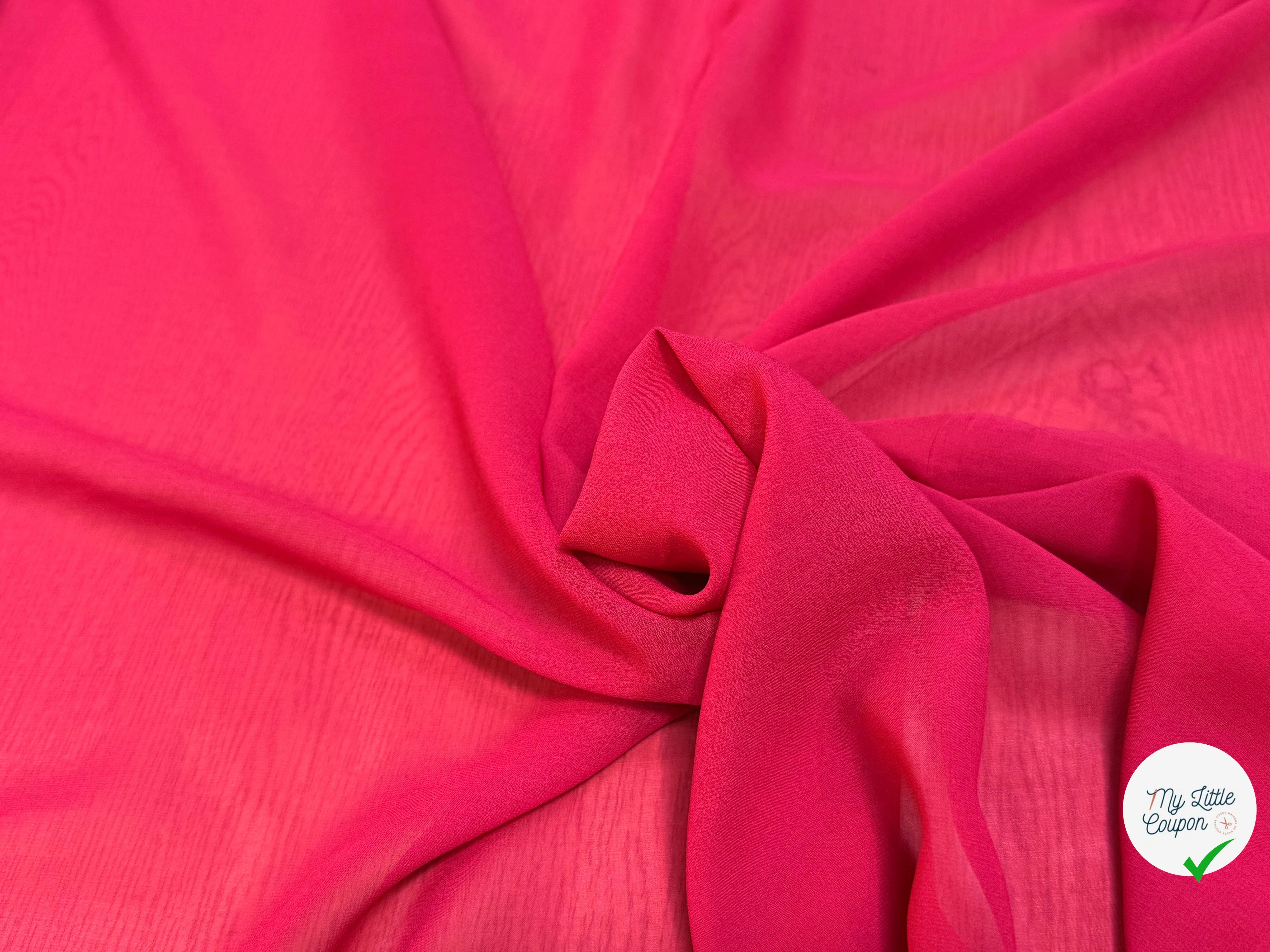 CREPE DE SOIE GEORGETTE BON-BON - My Little Coupon