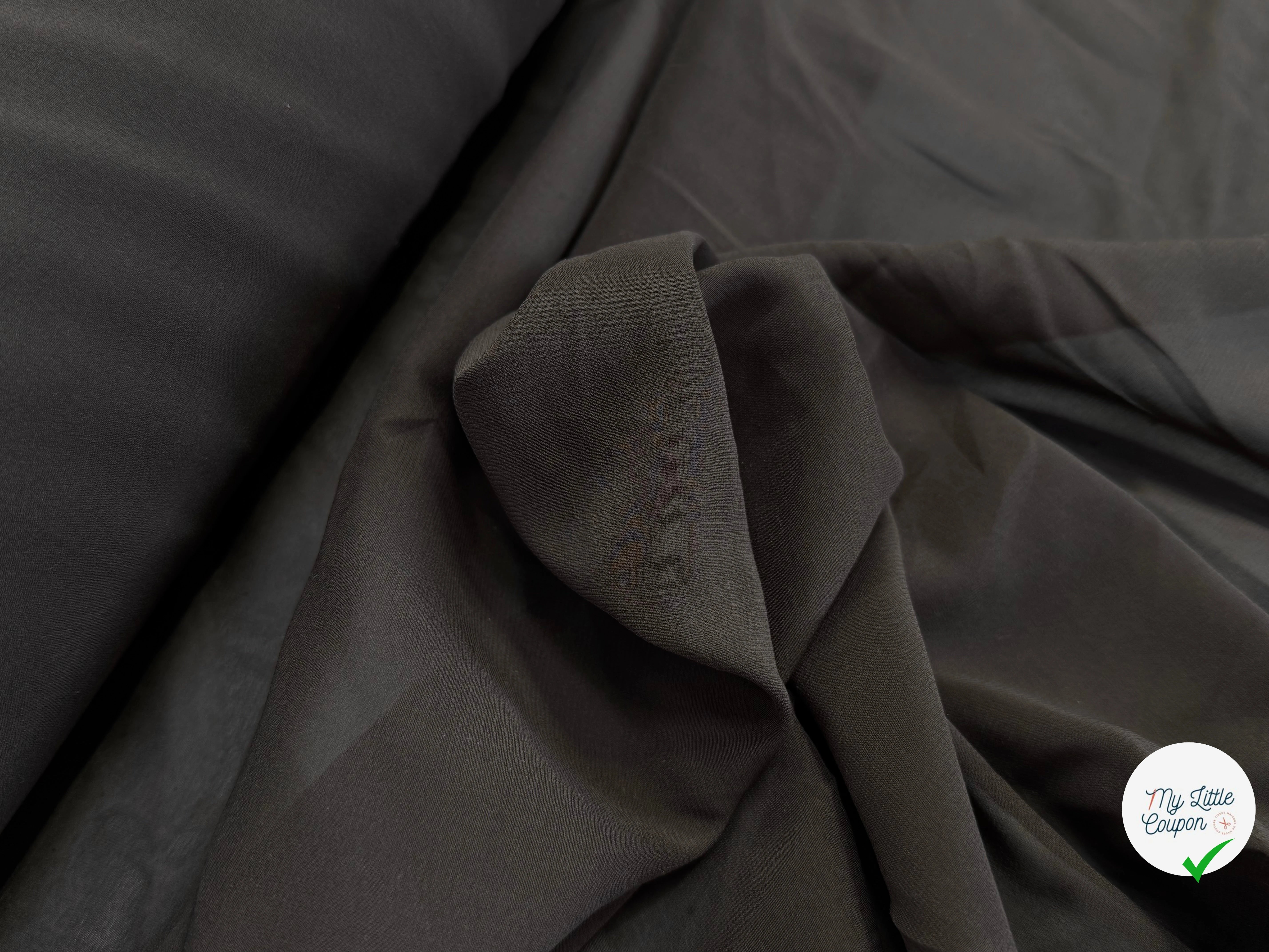 CREPE DE SOIE LAIZE 100 MARRON - My Little Coupon