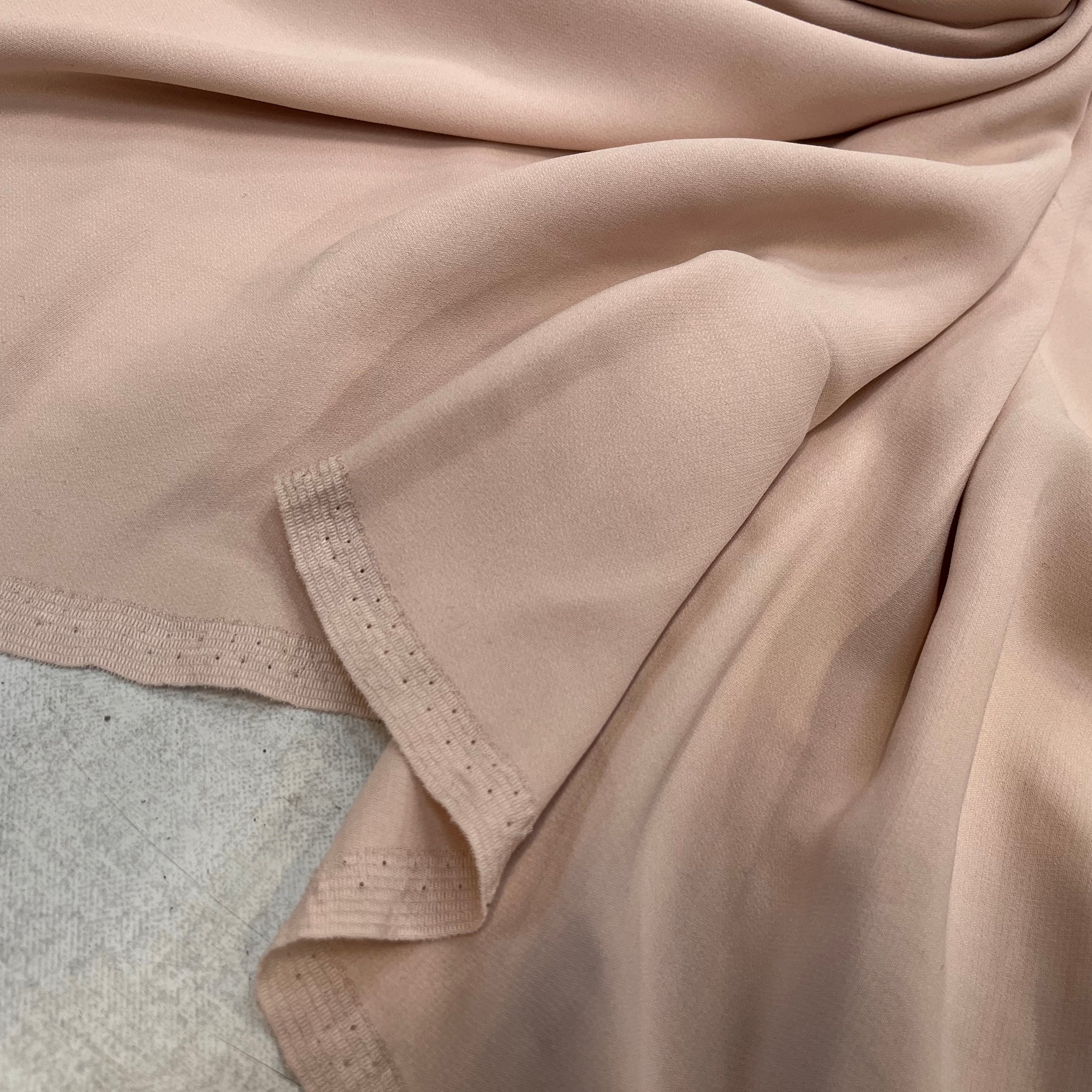 CREPE DE SOIE ROSE CHAIRE STRETCH ROSE - My Little Coupon