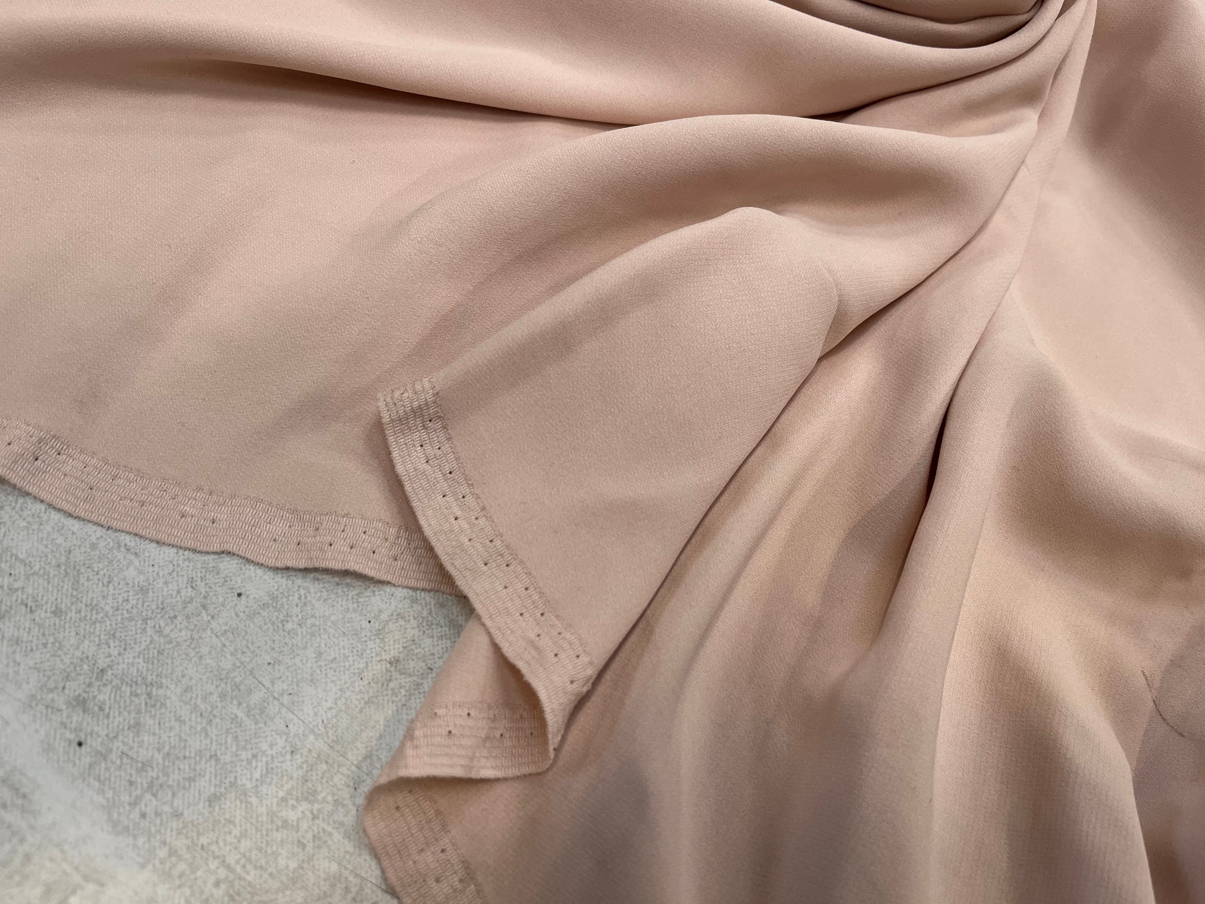 CREPE DE SOIE ROSE CHAIRE STRETCH ROSE - My Little Coupon