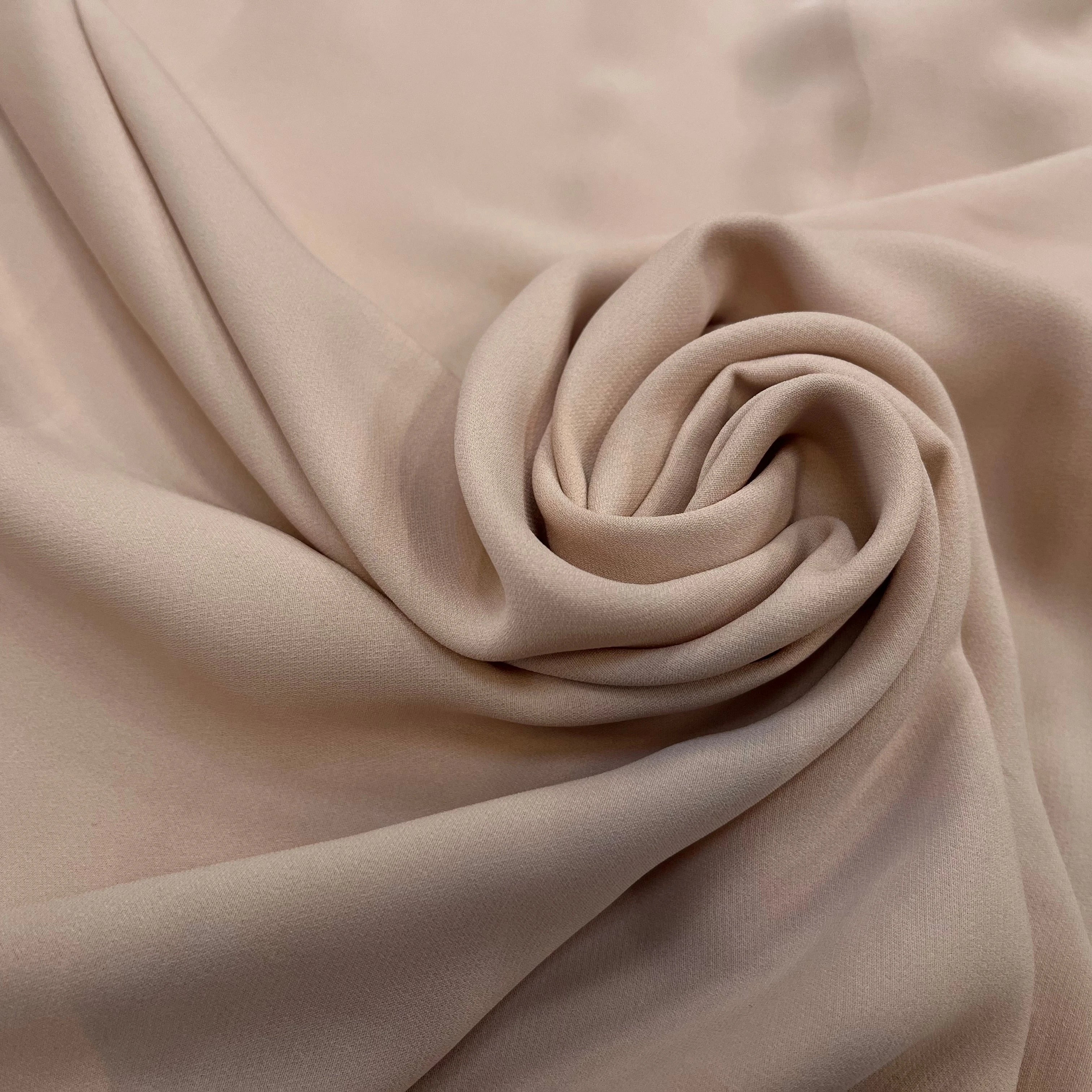 CREPE DE SOIE ROSE CHAIRE STRETCH ROSE - My Little Coupon