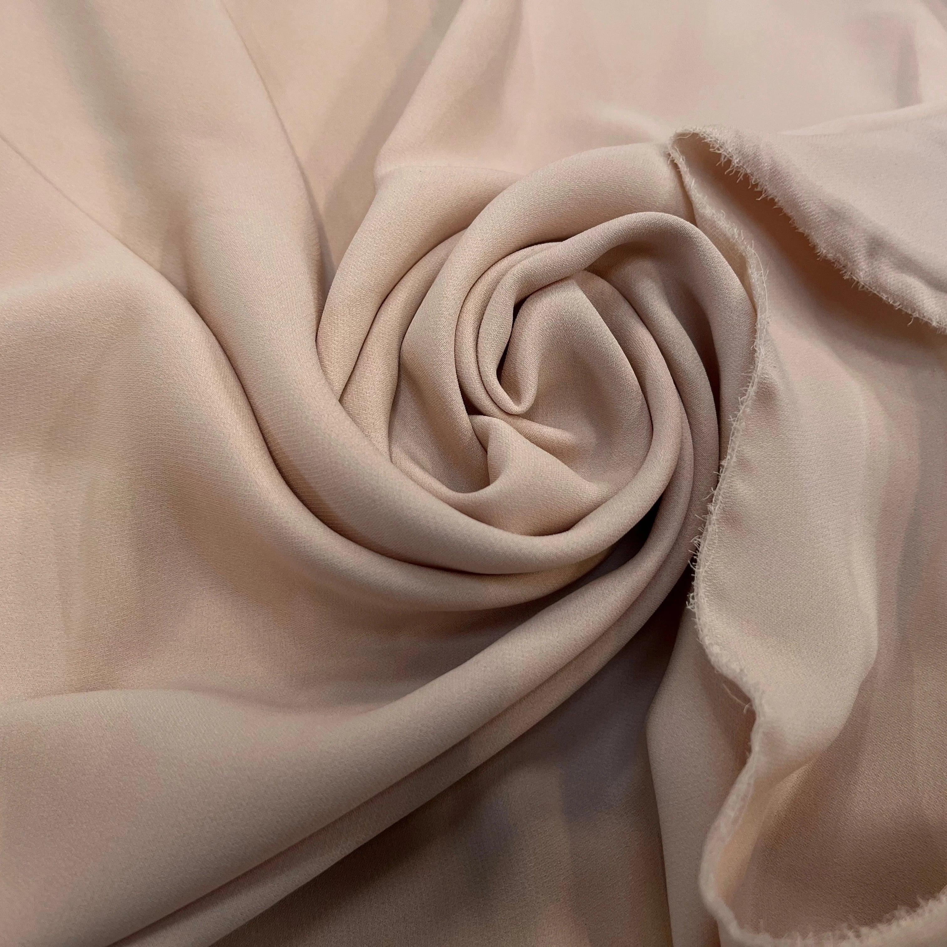 CREPE DE SOIE ROSE CHAIRE STRETCH ROSE - My Little Coupon
