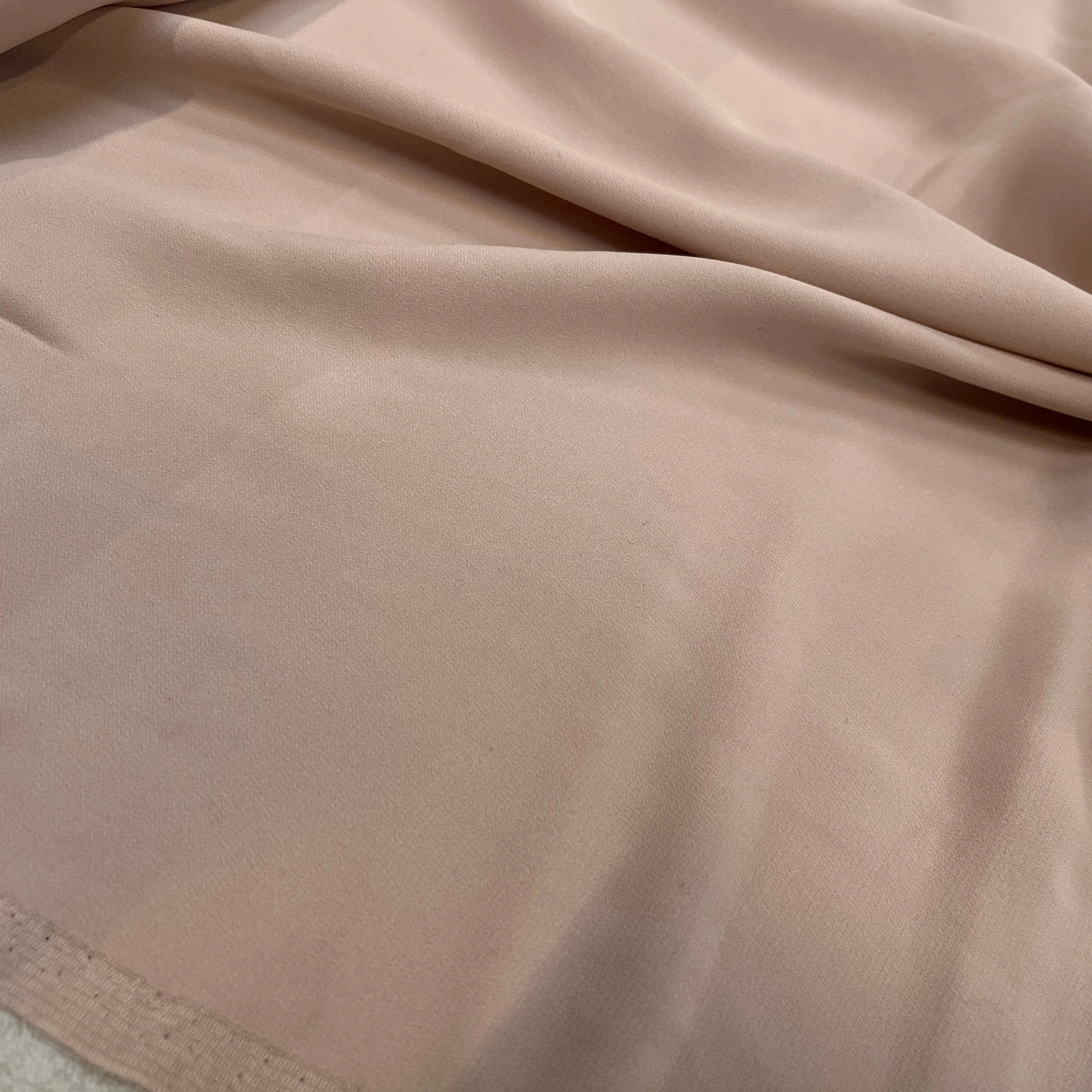 CREPE DE SOIE ROSE CHAIRE STRETCH ROSE - My Little Coupon
