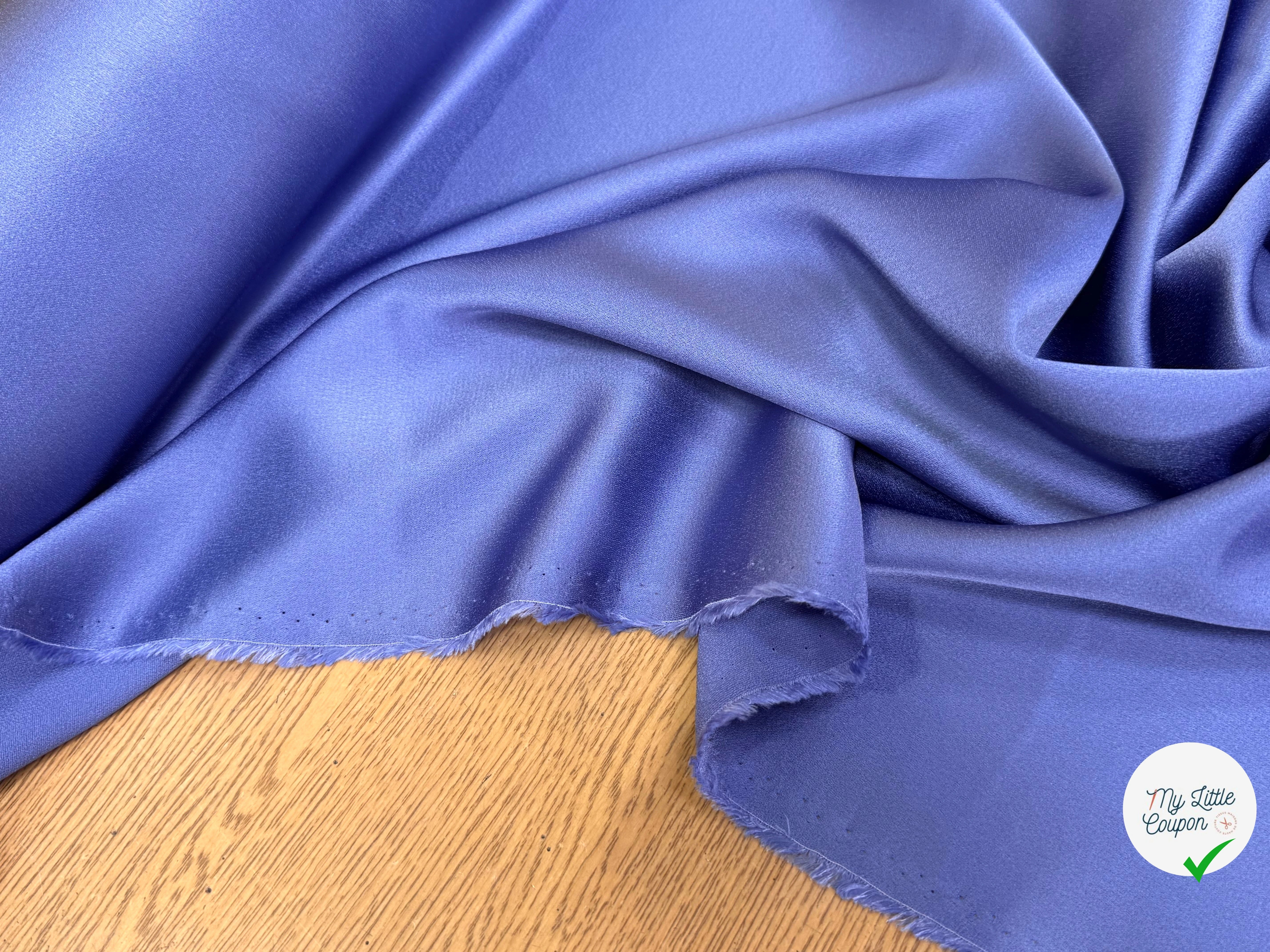 CREPE ENVERS SATIN ACETATE VISCOSE LILAC TOMBÉ SUBLIME - My Little Coupon