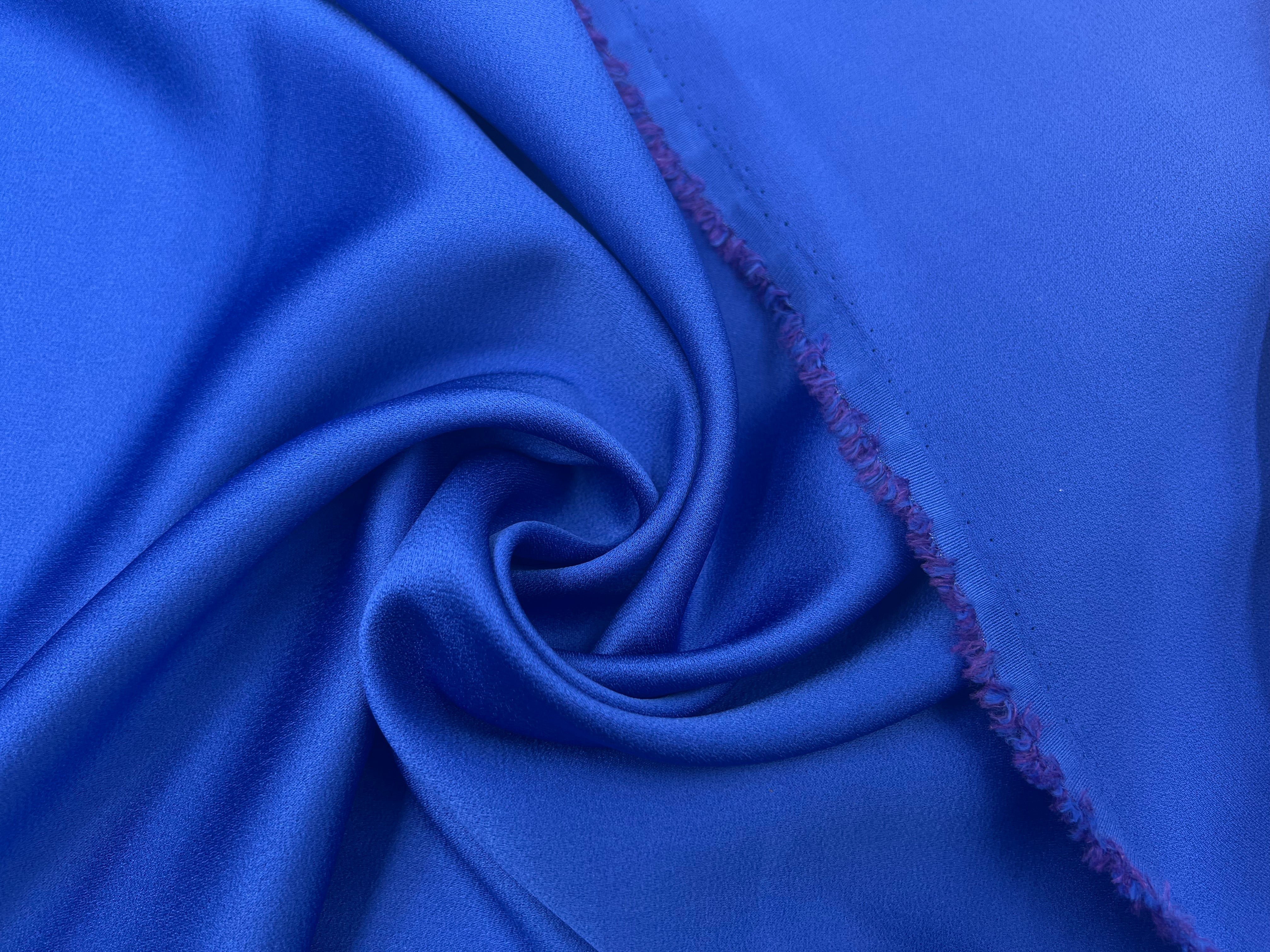 CRÊPE ENVERS SATIN BLEU ÉLECTRIQUE MSO