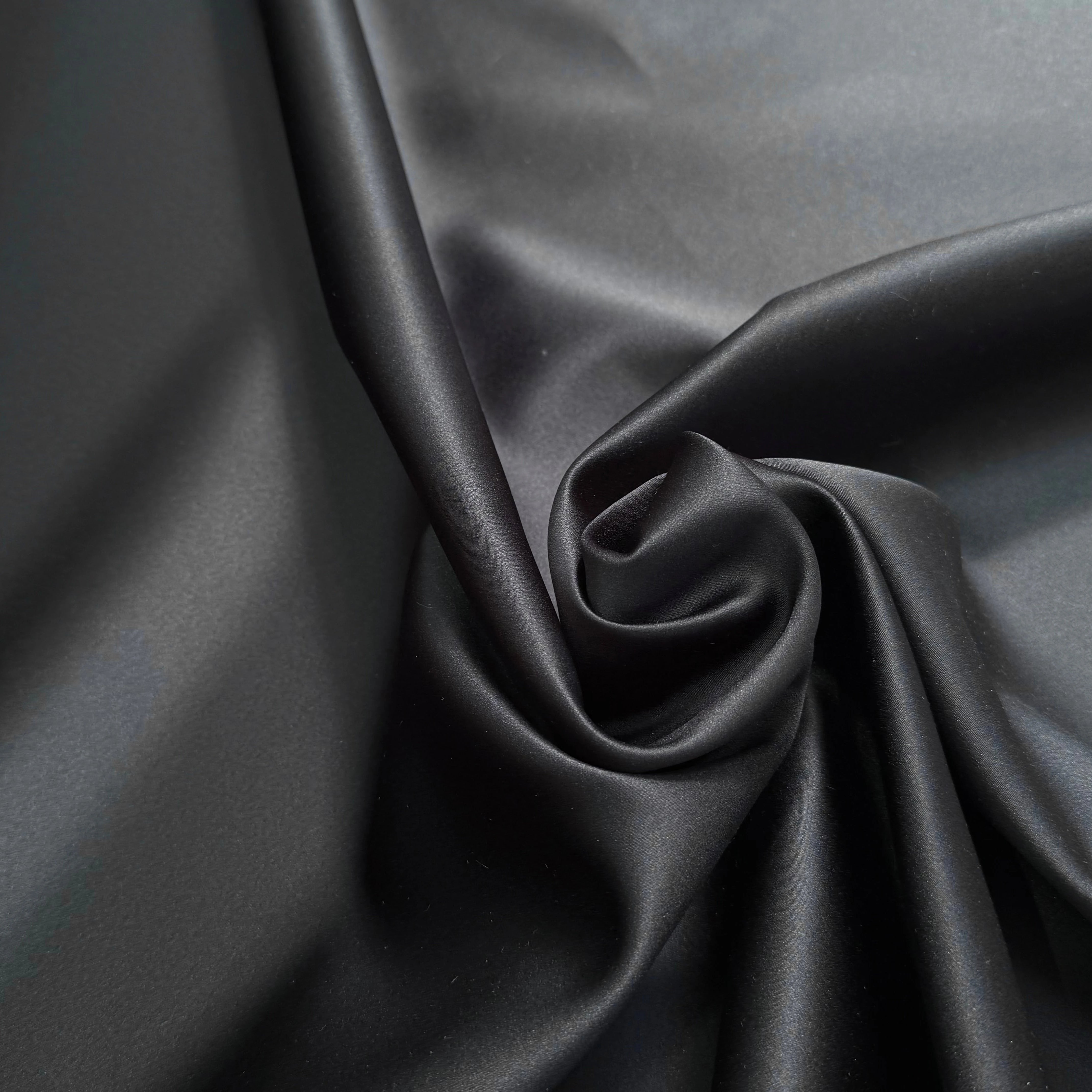 CREPE ENVERS SATIN CONTRECOLLÉ NOIR BELLE TENUE - My Little Coupon