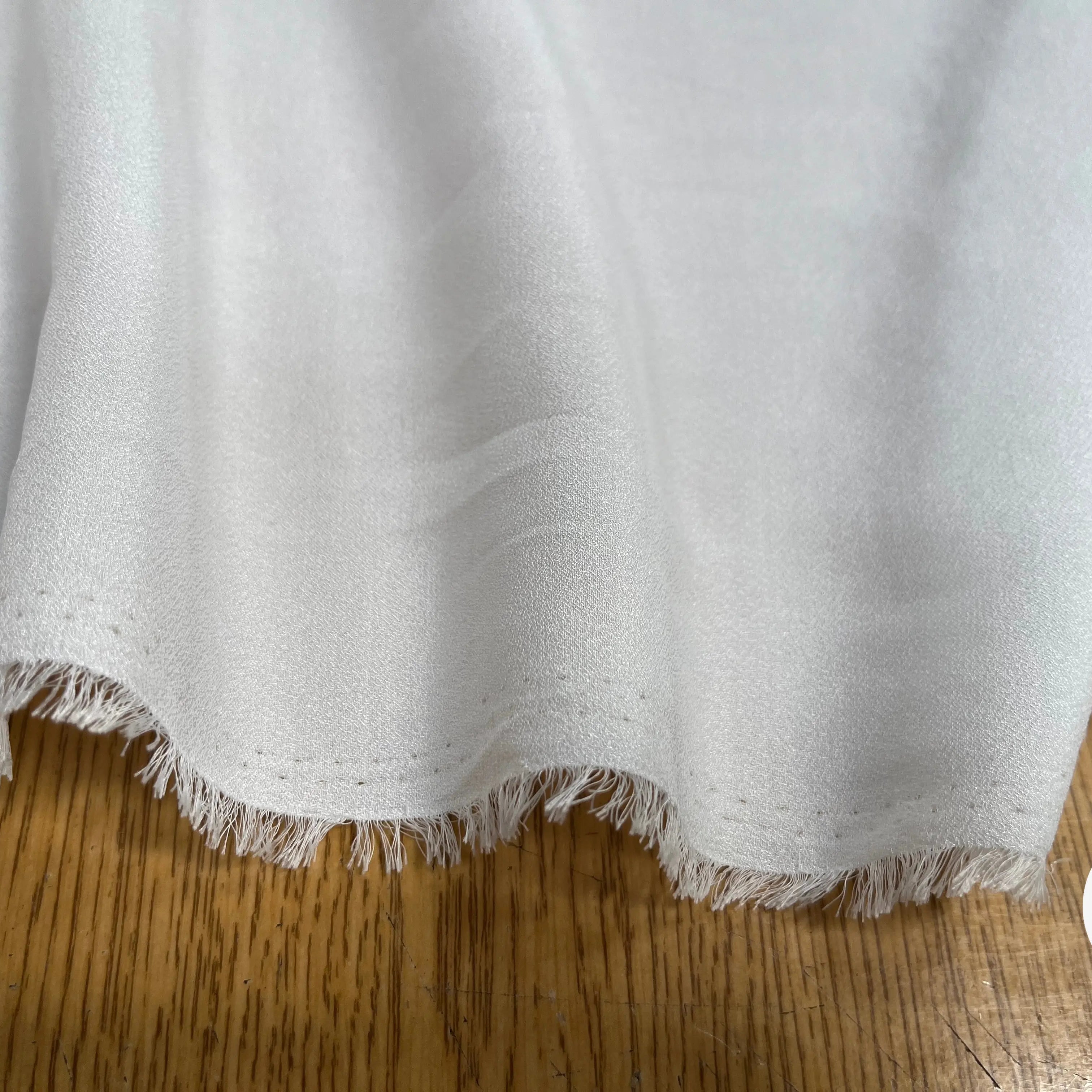 CRÊPE ENVERS SATIN UNI BLANC - My Little Coupon