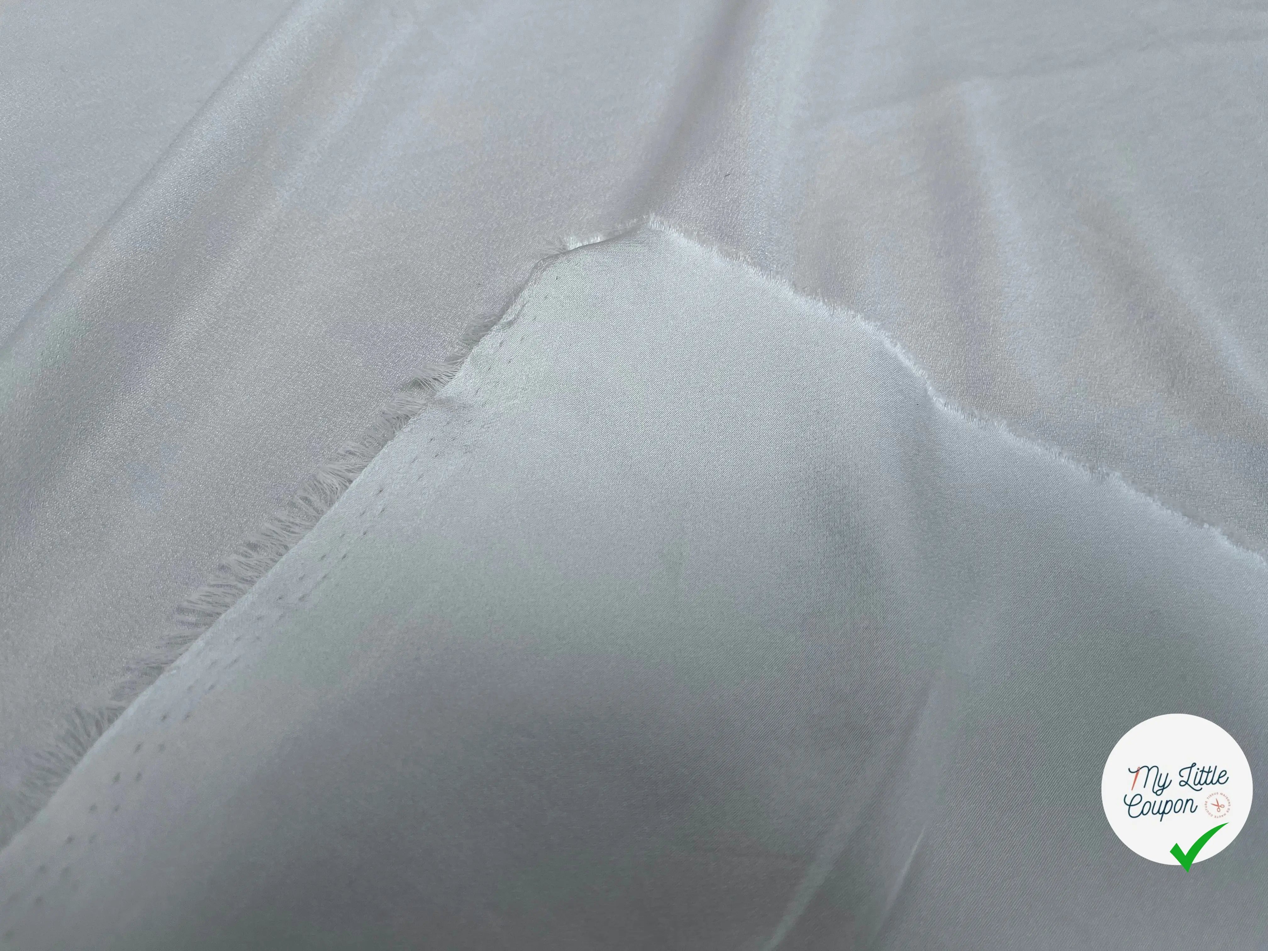 CRÊPE ENVERS SATIN UNI BLANC - My Little Coupon