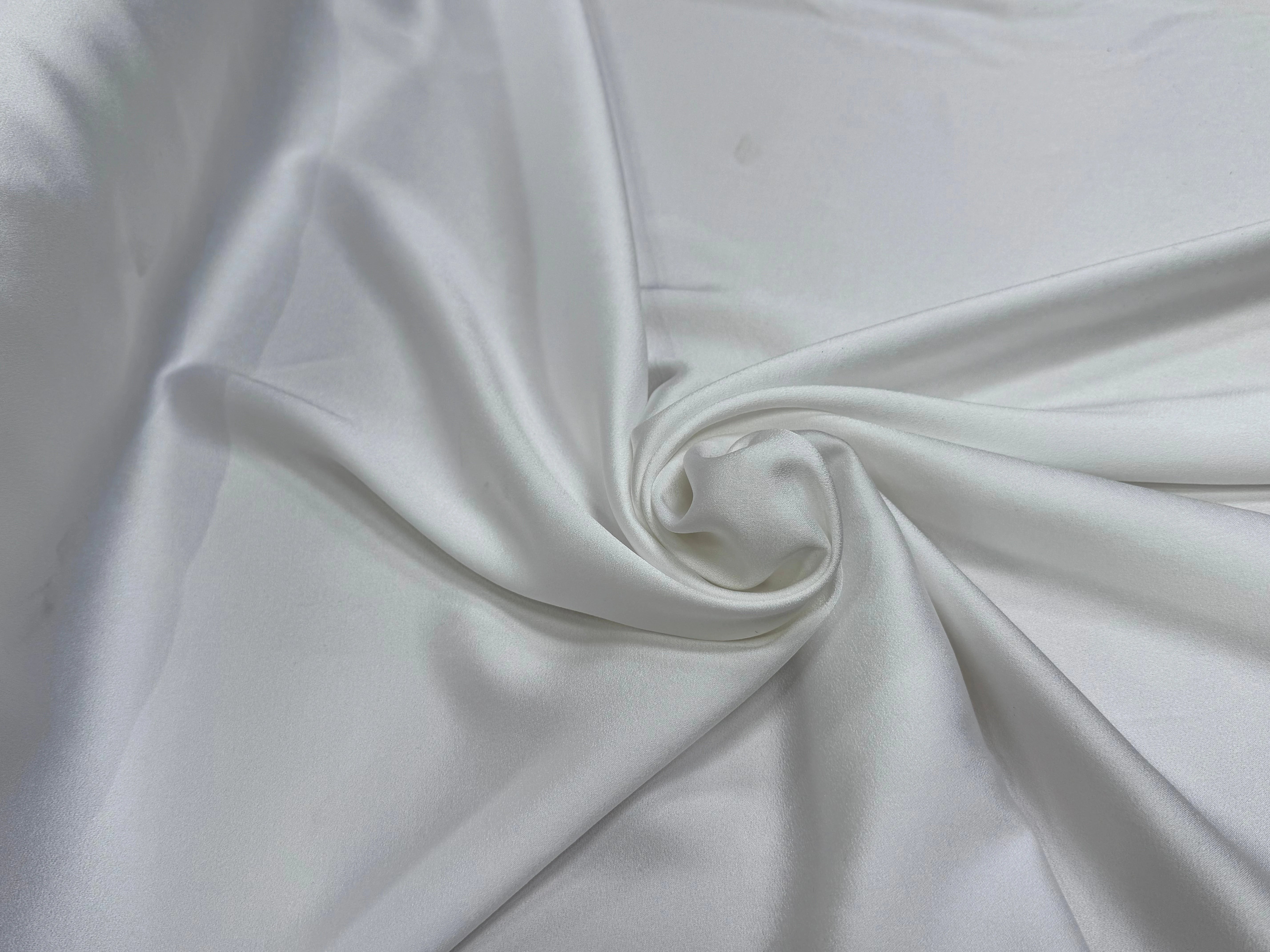 CREPE ENVERS SATIN VISCOSE ACÉTATE MAT BLANC OPTIQUE - My Little Coupon