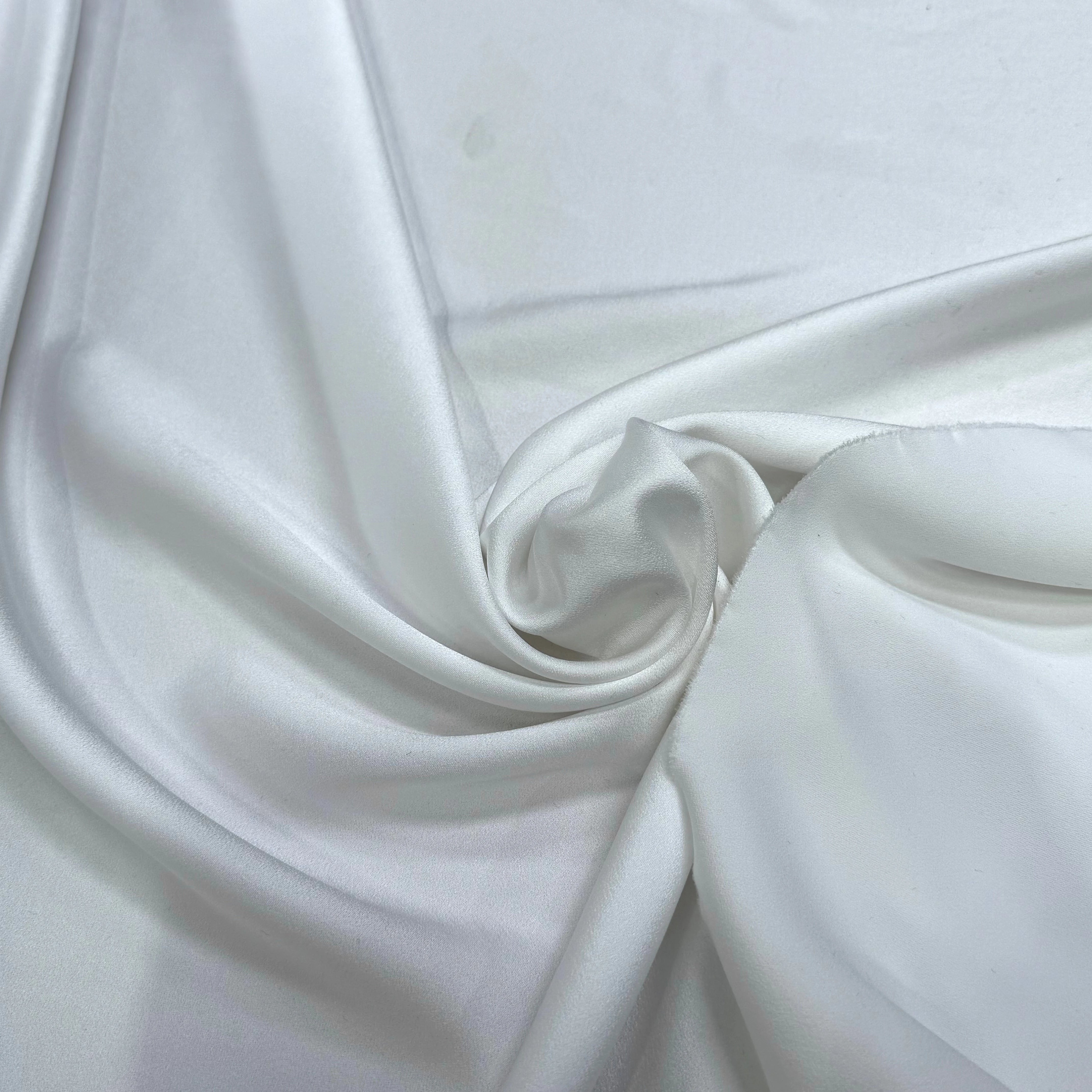CREPE ENVERS SATIN VISCOSE ACÉTATE MAT BLANC OPTIQUE - My Little Coupon