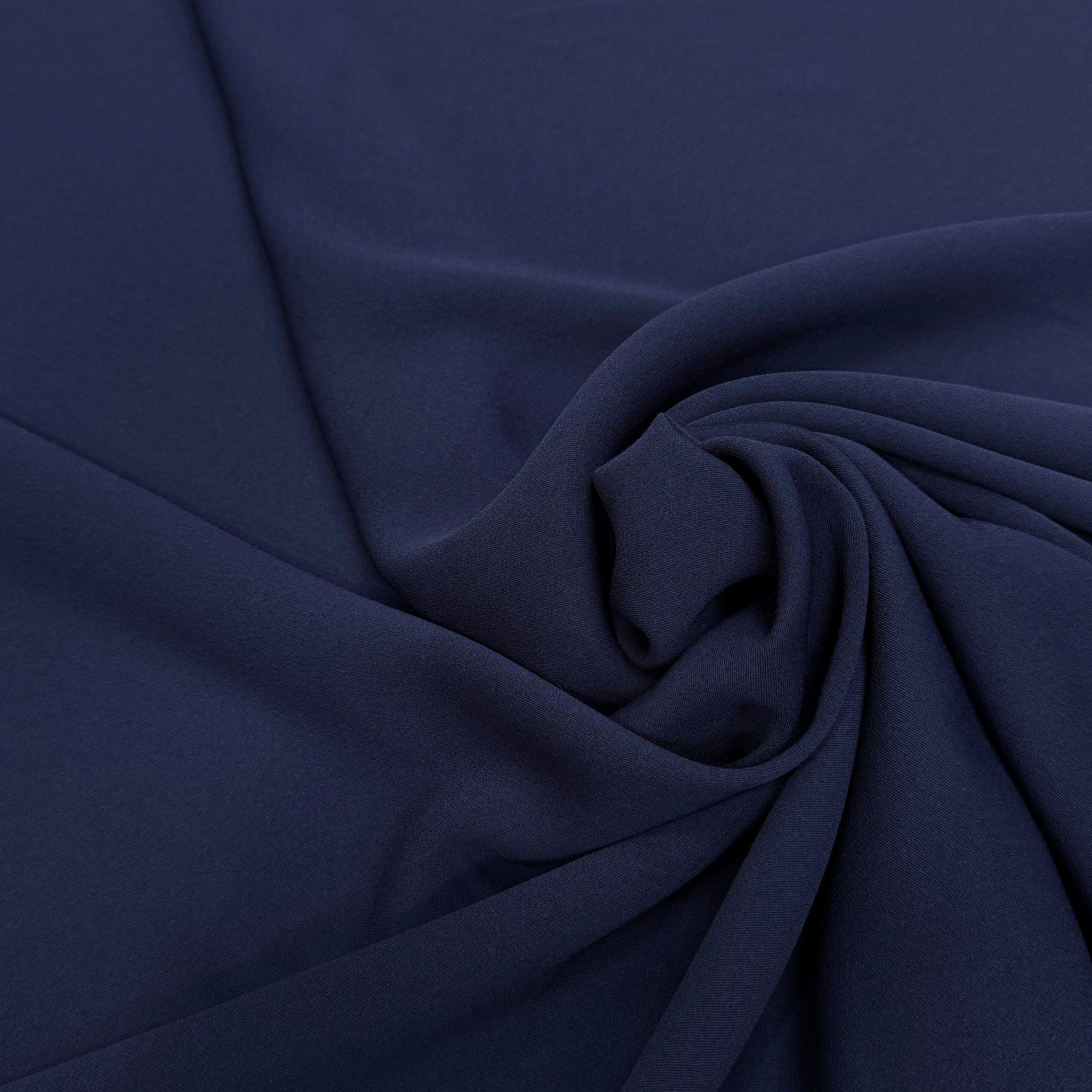 CREPE ENVERS SATINÉ MAT BLEU - My Little Coupon