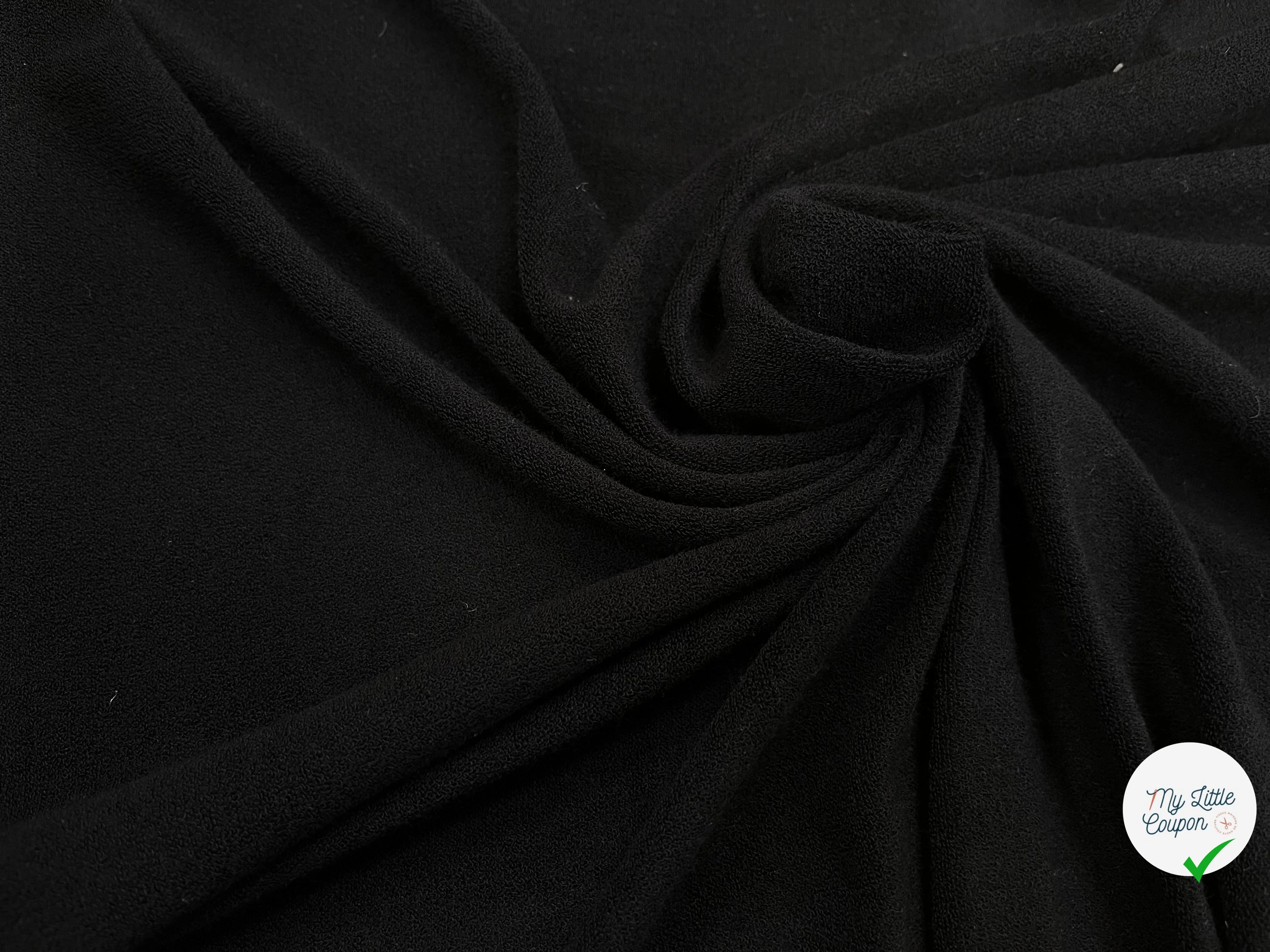 CRÈPE ÉPONGE STRETCH NOIR - My Little Coupon