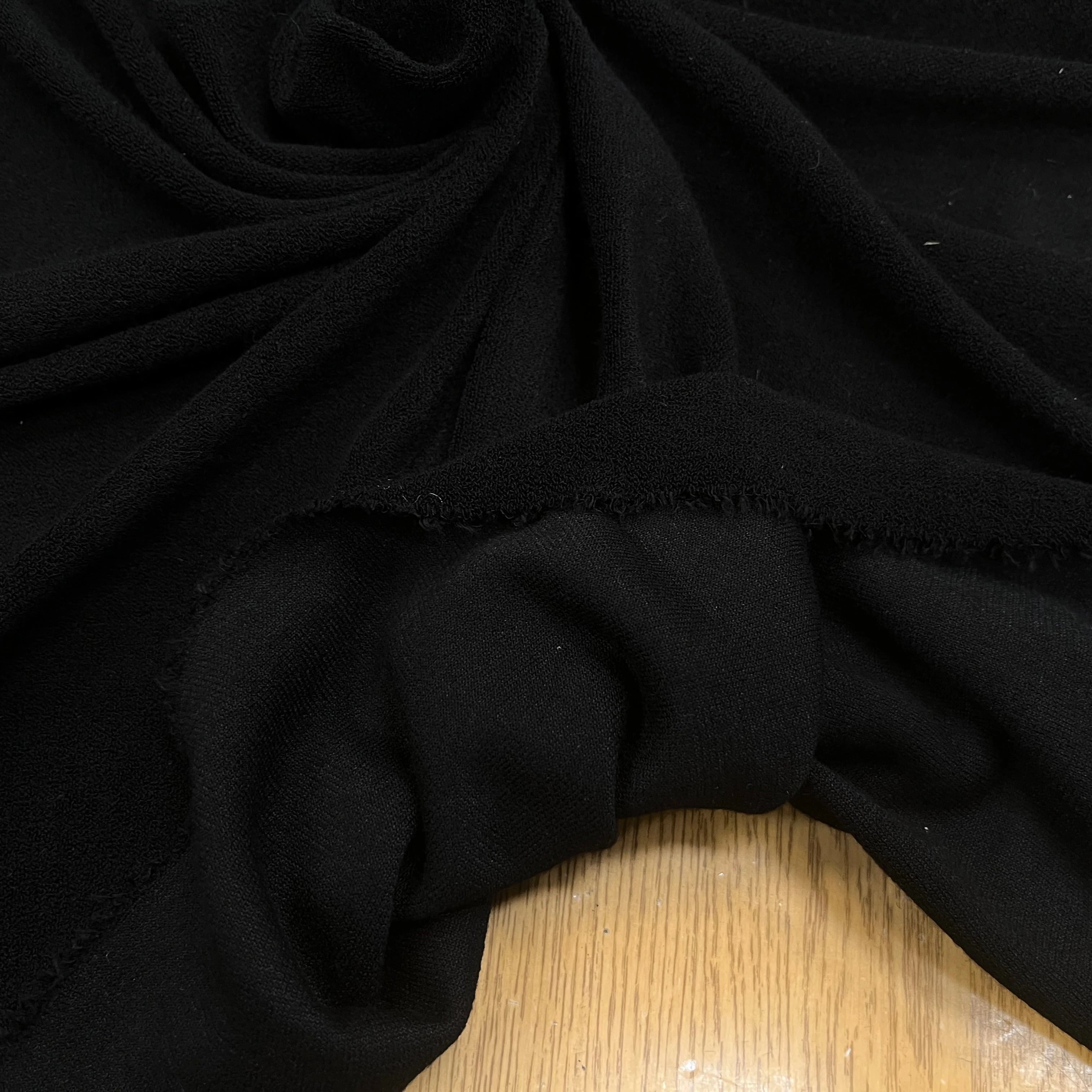 CRÈPE ÉPONGE STRETCH NOIR - My Little Coupon