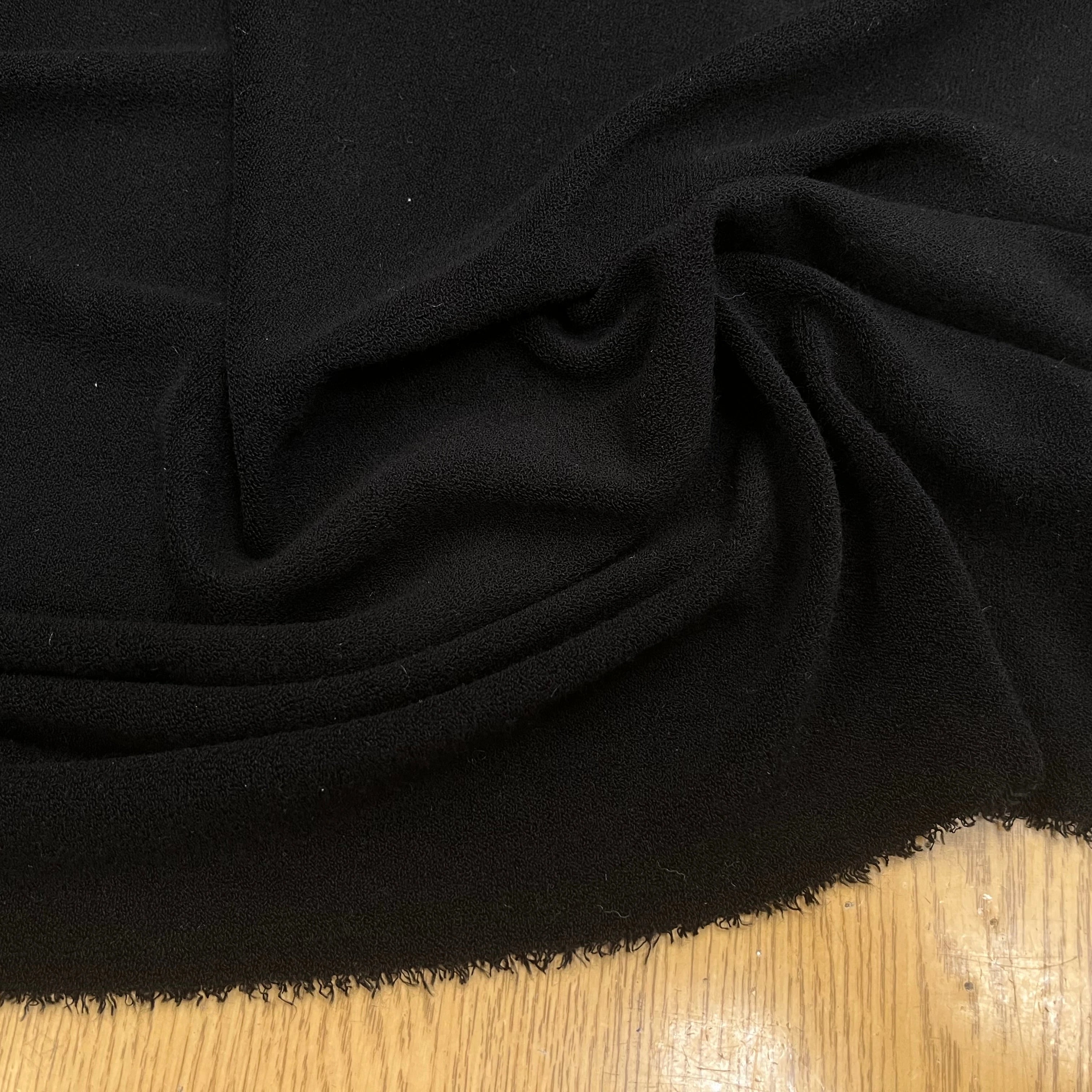 CRÈPE ÉPONGE STRETCH NOIR - My Little Coupon