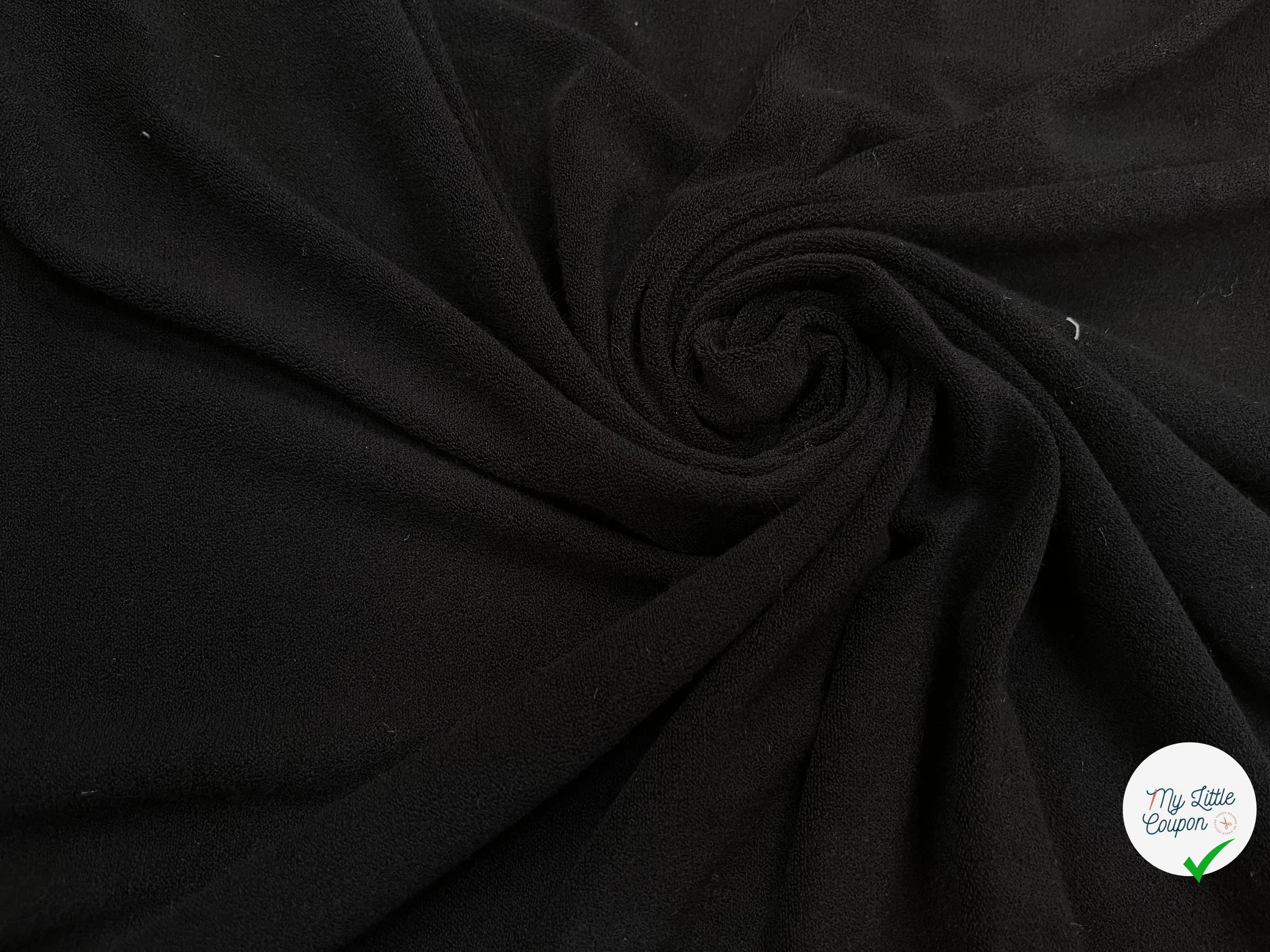 CRÈPE ÉPONGE STRETCH NOIR - My Little Coupon
