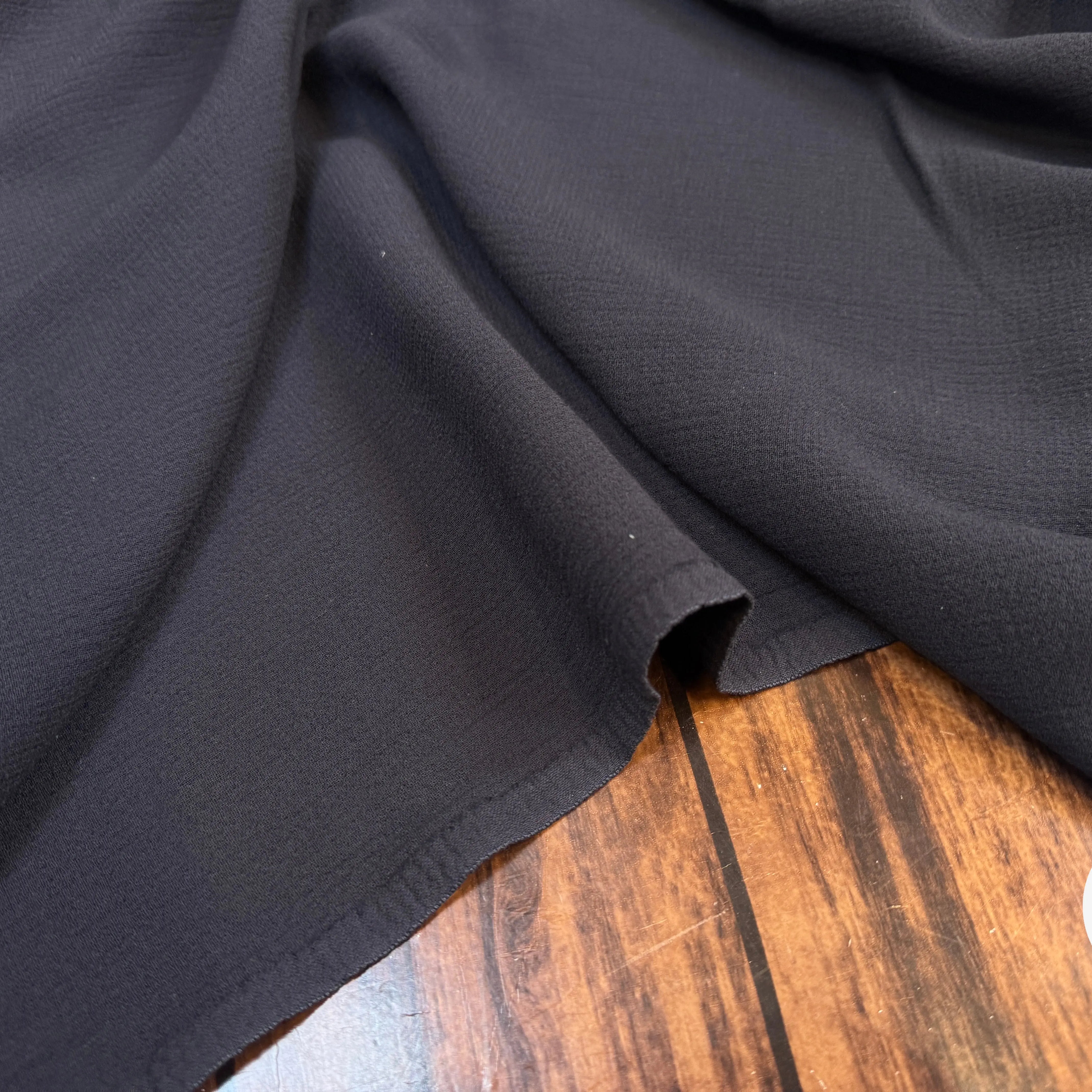 CREPE FABRICA TESSUTI 7980 MARINA LINE BLEU MARINE - My Little Coupon