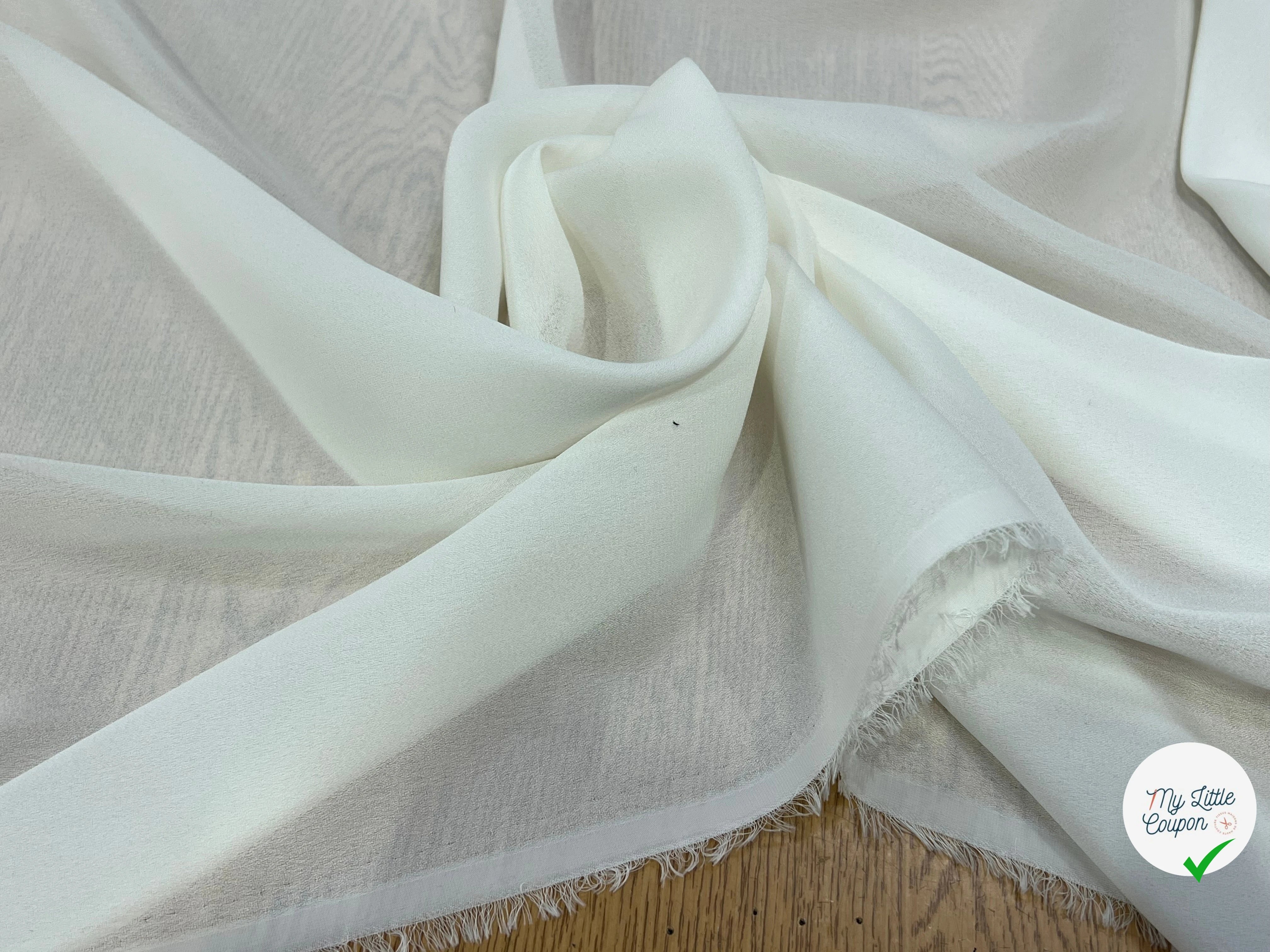 CREPE FLUIDE BLANC 148CM - My Little Coupon