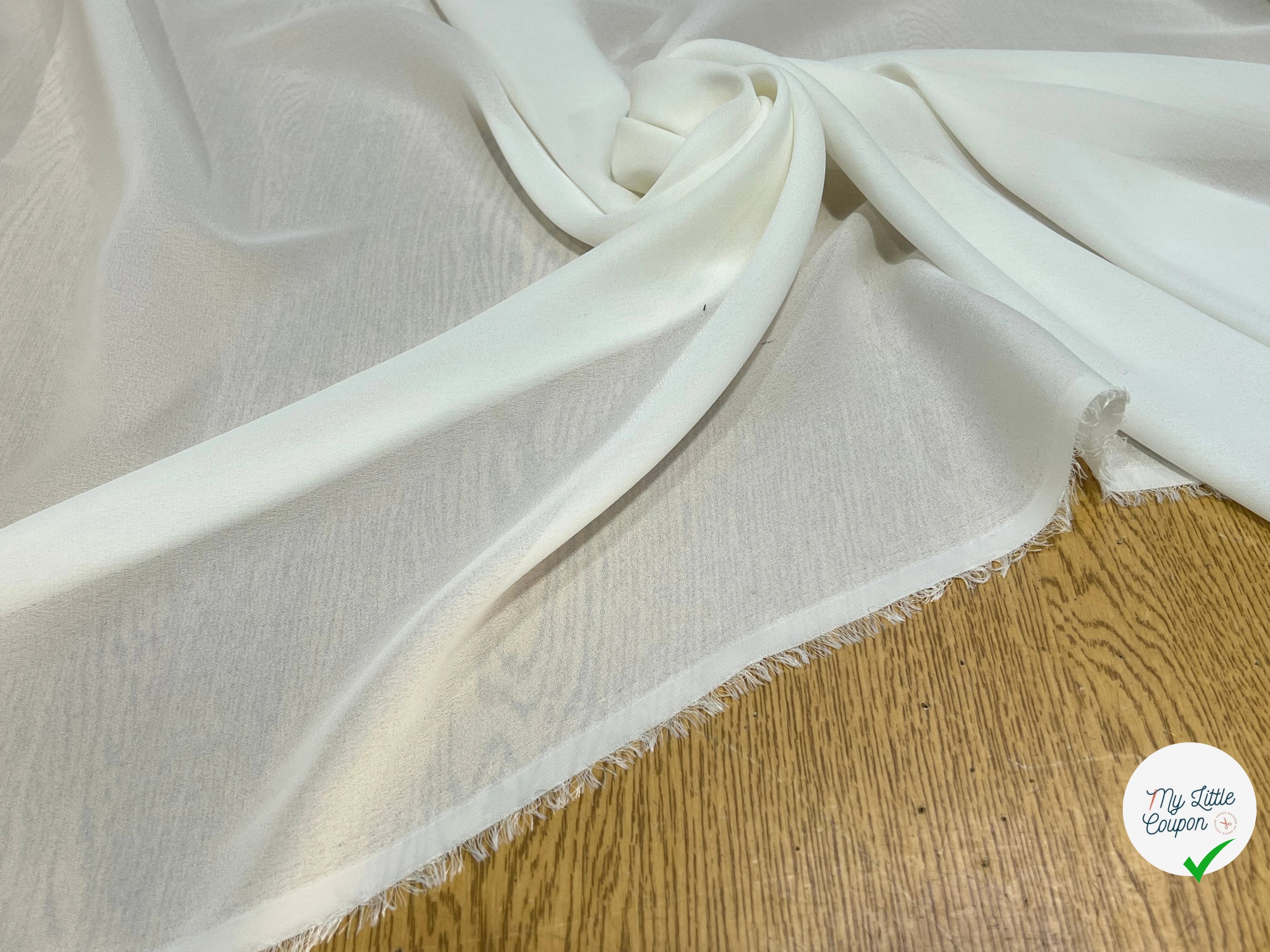 CREPE FLUIDE BLANC 148CM - My Little Coupon
