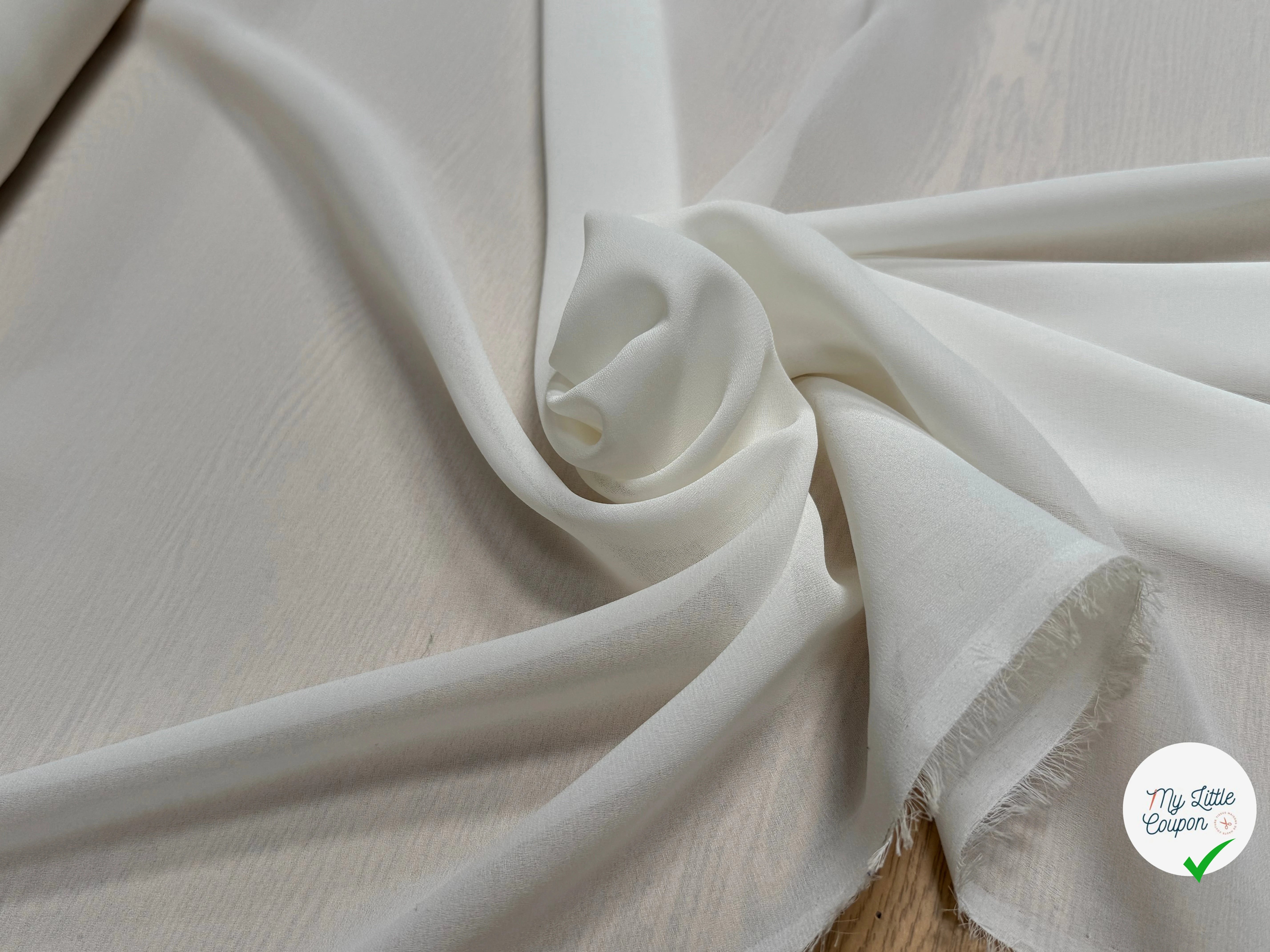 CREPE FLUIDE BLANC CASSÉ CHIC - My Little Coupon