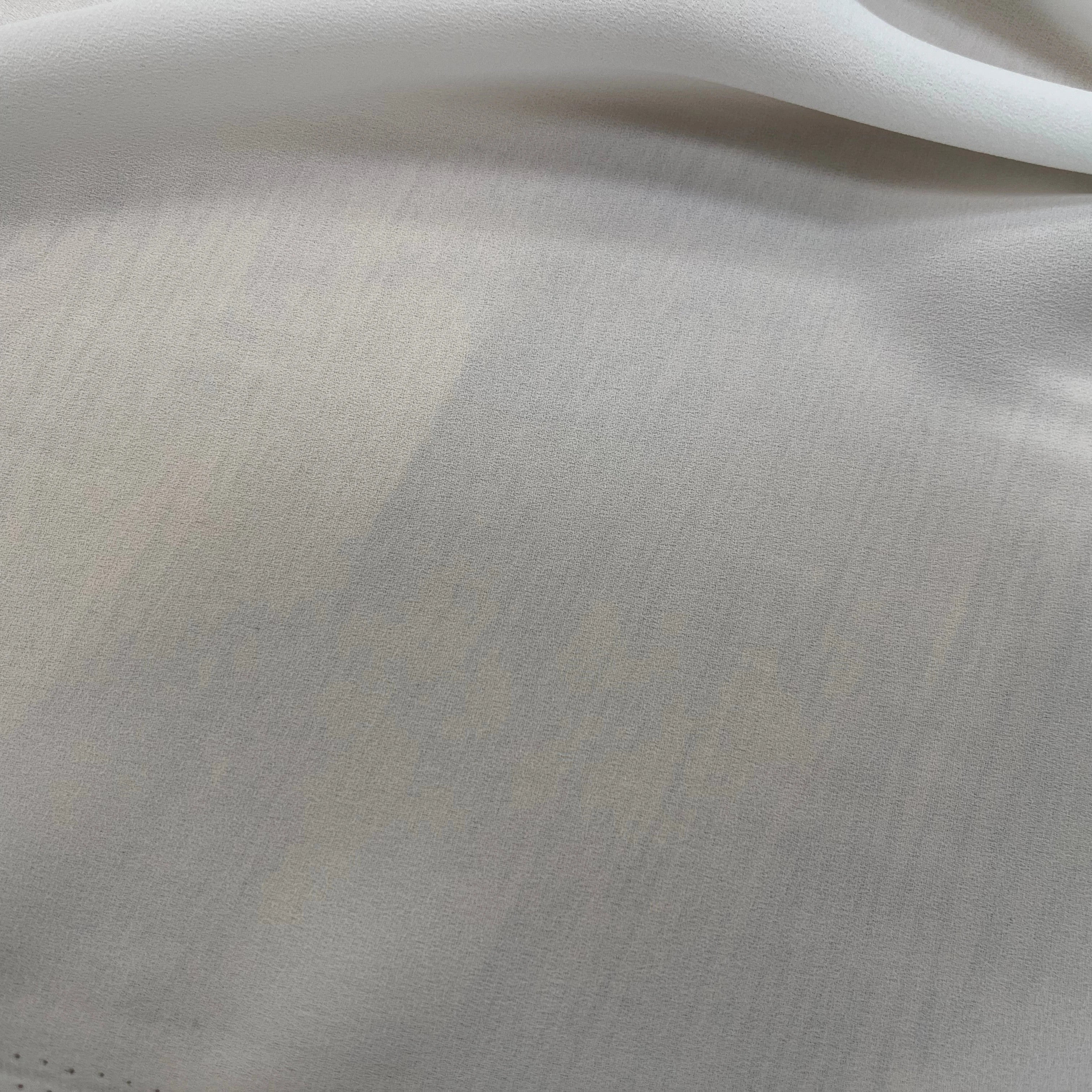 CREPE FLUIDE BLANC POLYESTER 138CM - My Little Coupon