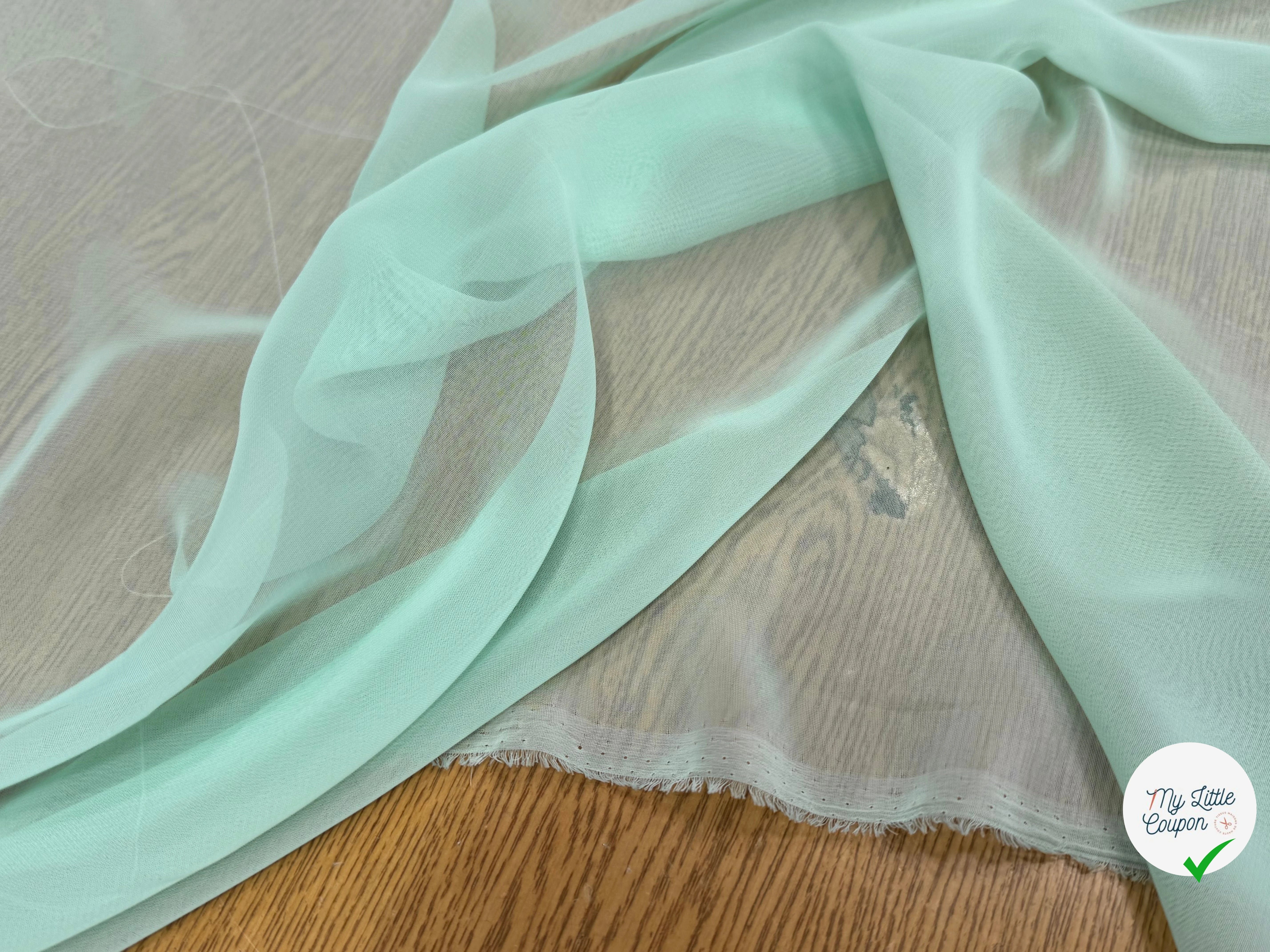 CREPE FLUIDE ET FIN VERT OPALINE - My Little Coupon