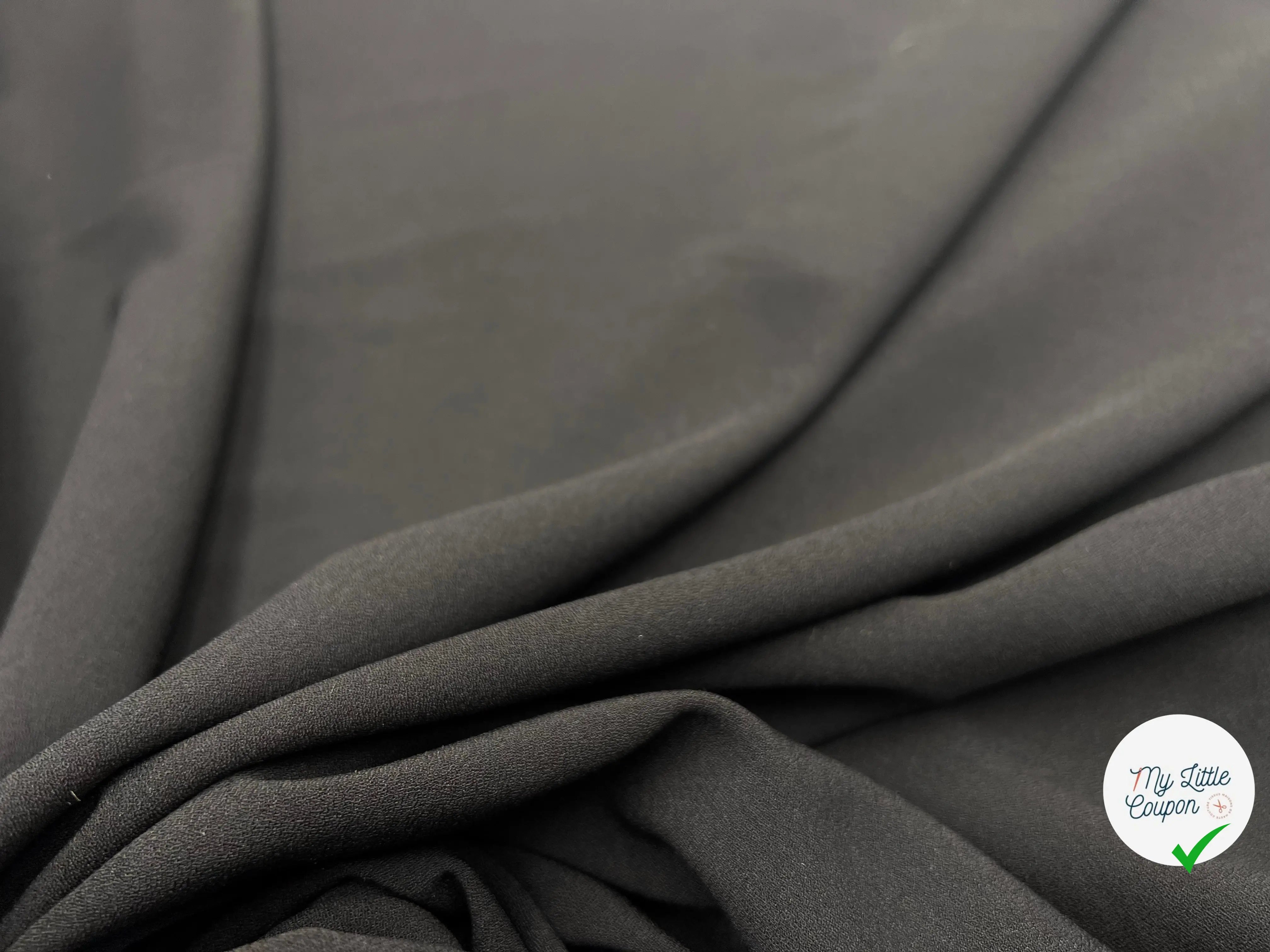 CRÊPE FLUIDE NOIR - My Little Coupon - tissu - coudre