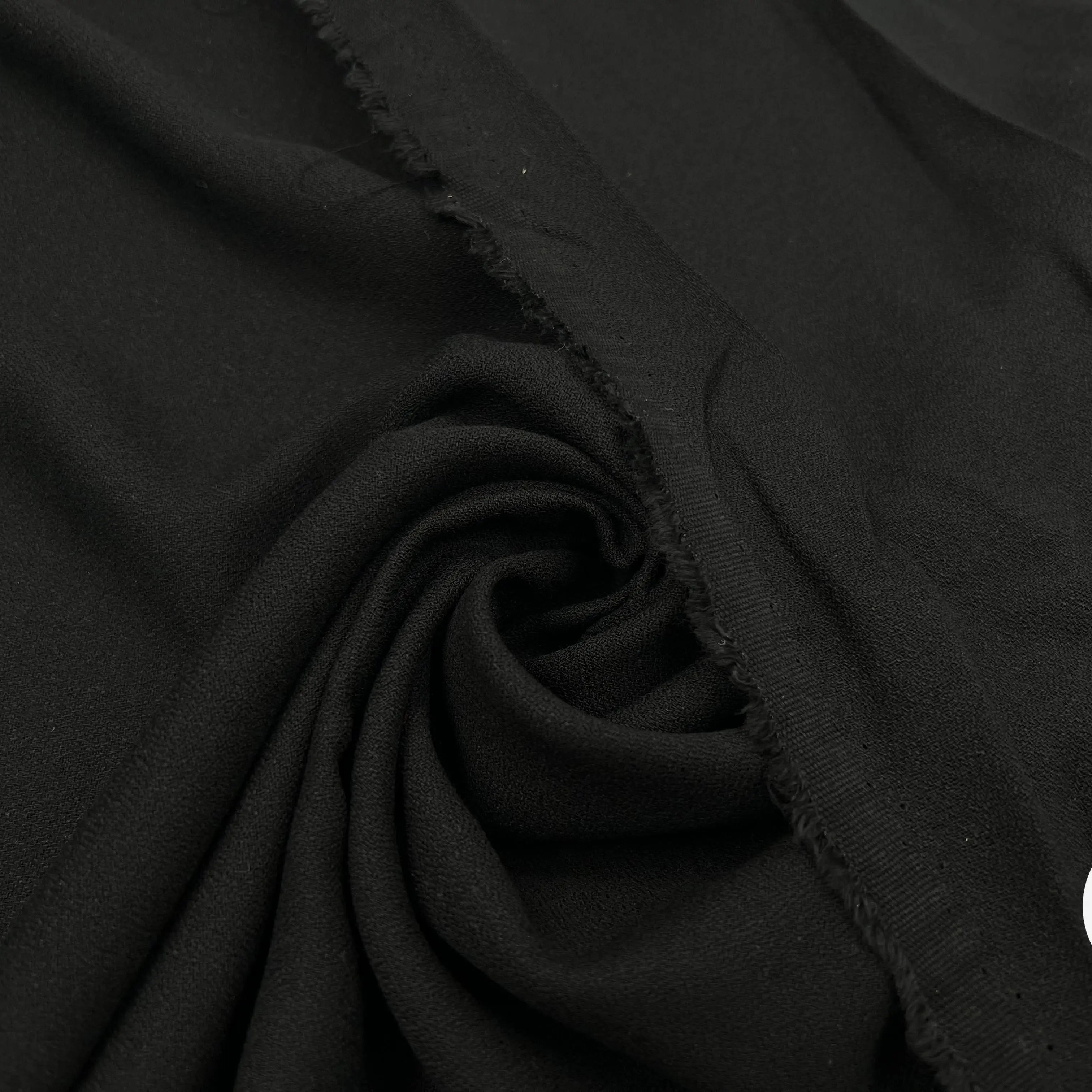 CRÊPE FLUIDE POLYESTER NOIR MSO
