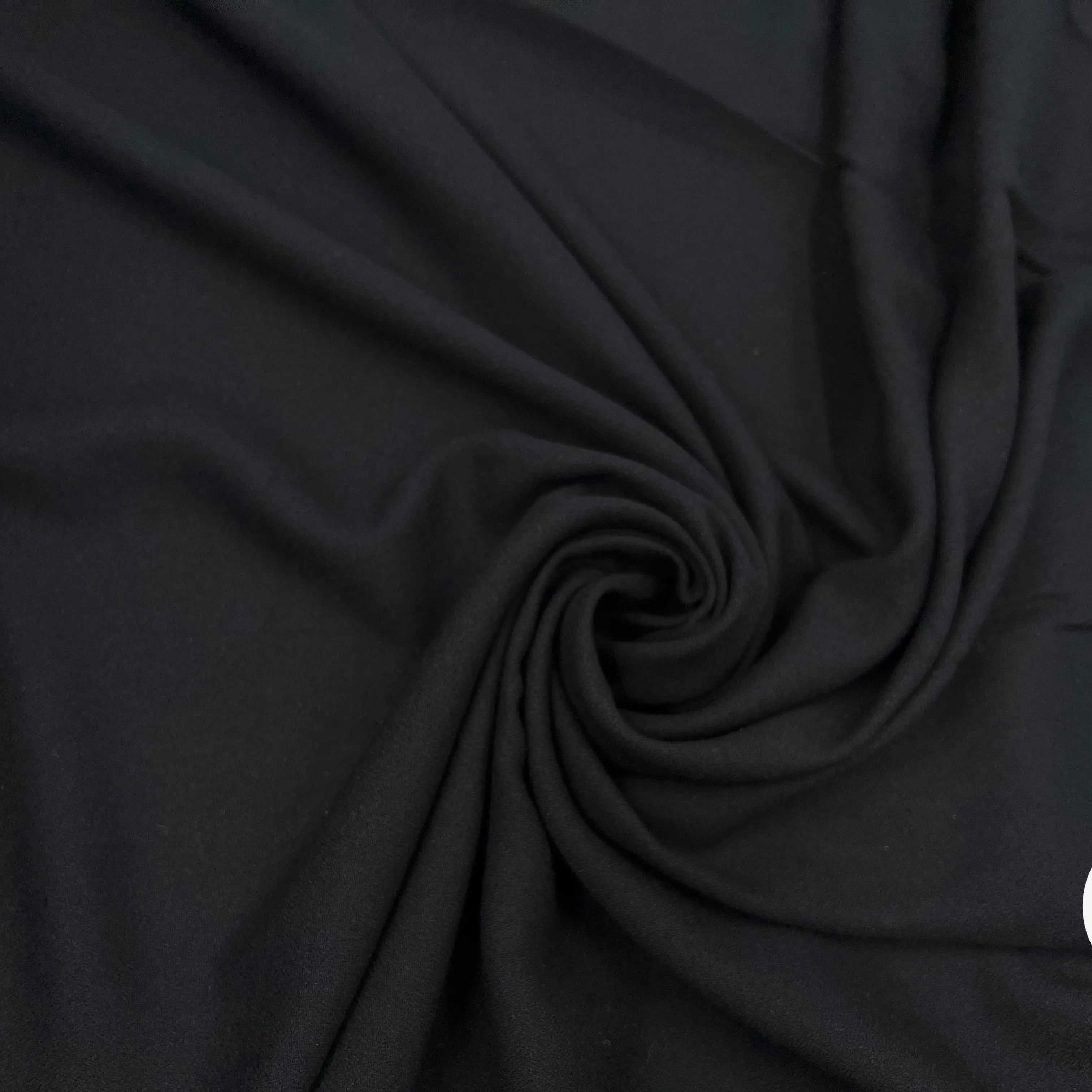 CRÊPE FLUIDE POLYESTER NOIR MSO