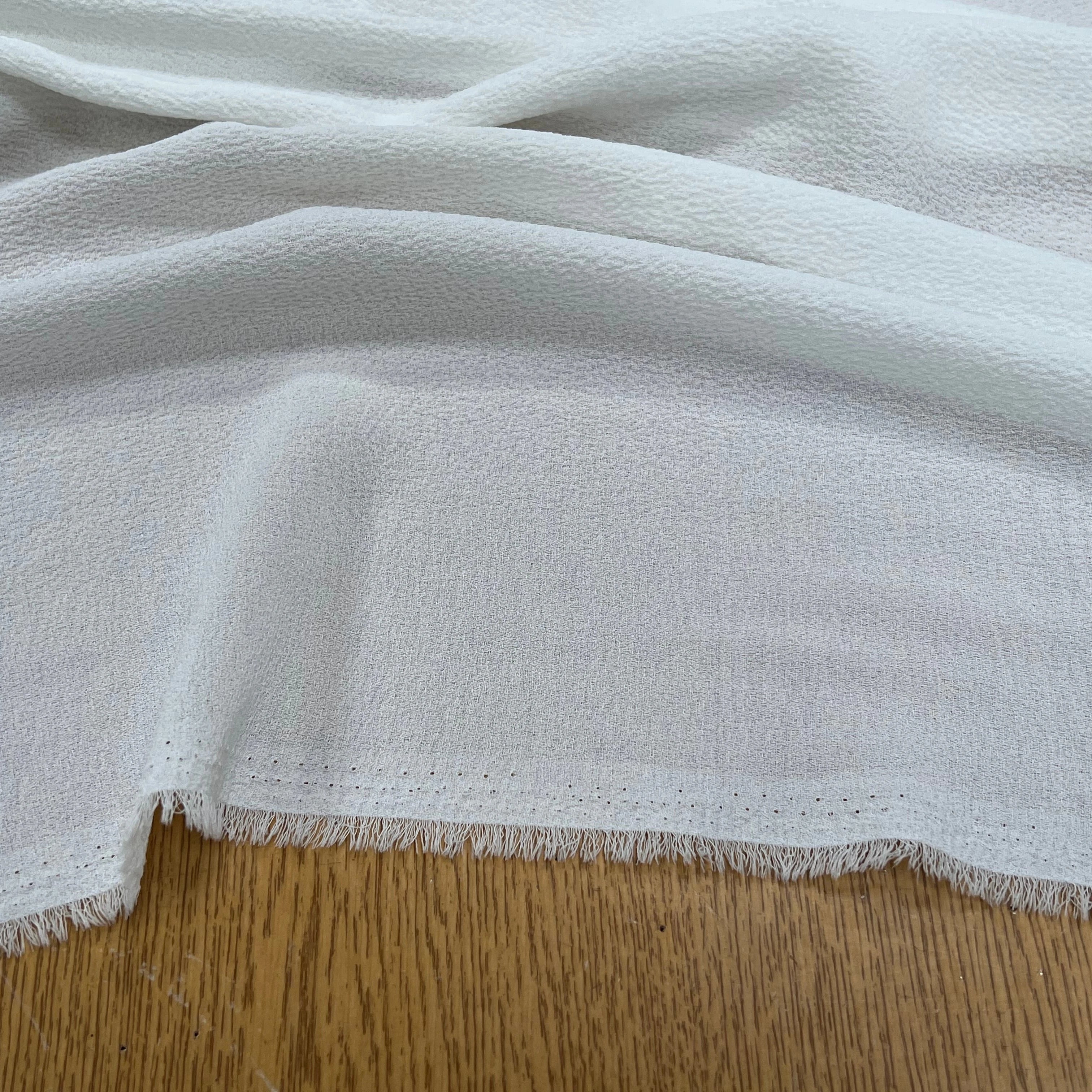 CREPE GAUFFRÉ BLANC FABRICATION FRANÇAISE - My Little Coupon