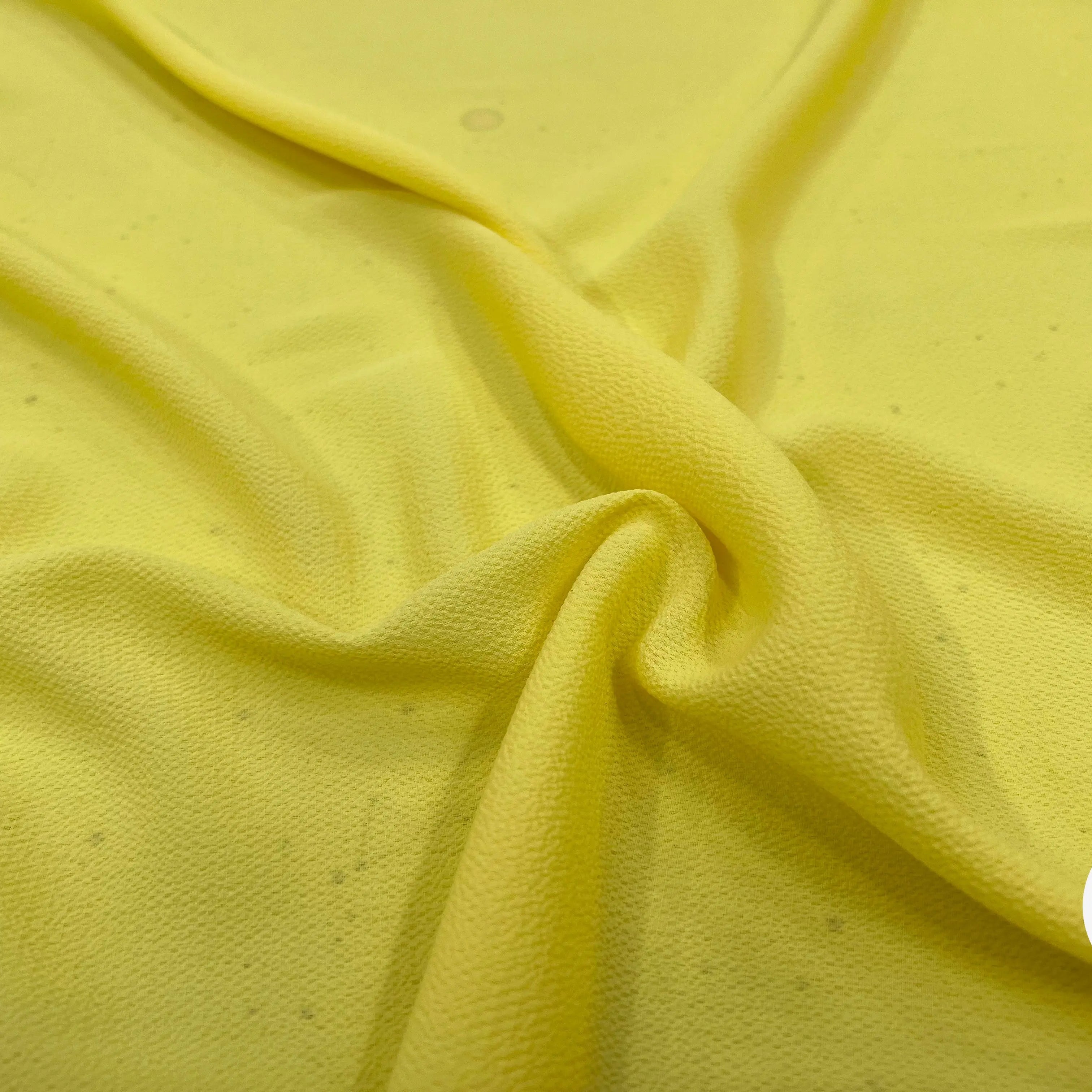 CRÊPE GAUFRE JAUNE CITRON DE MENTON STRETCH MSO