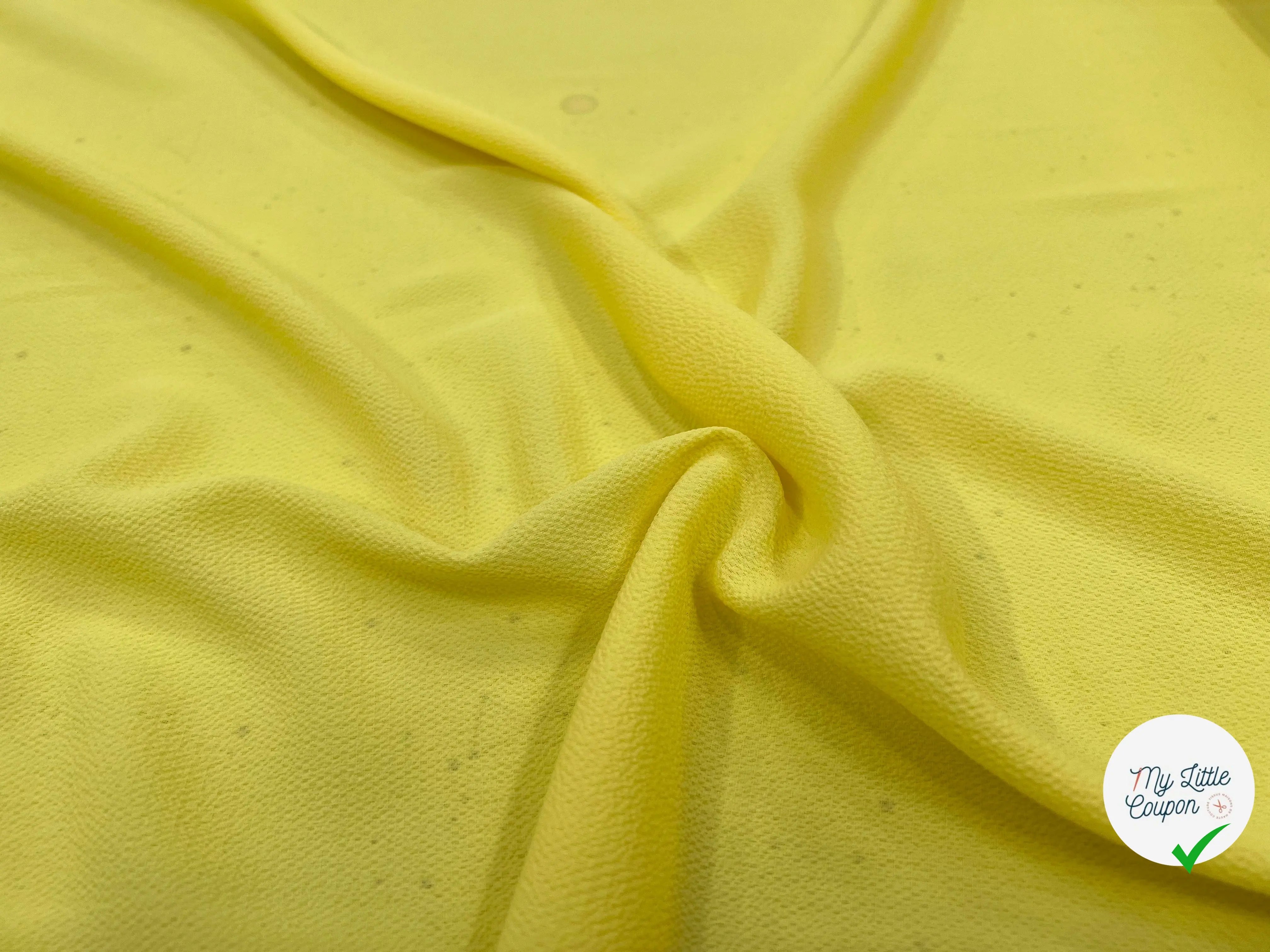 CRÊPE GAUFRE JAUNE CITRON DE MENTON STRETCH MSO