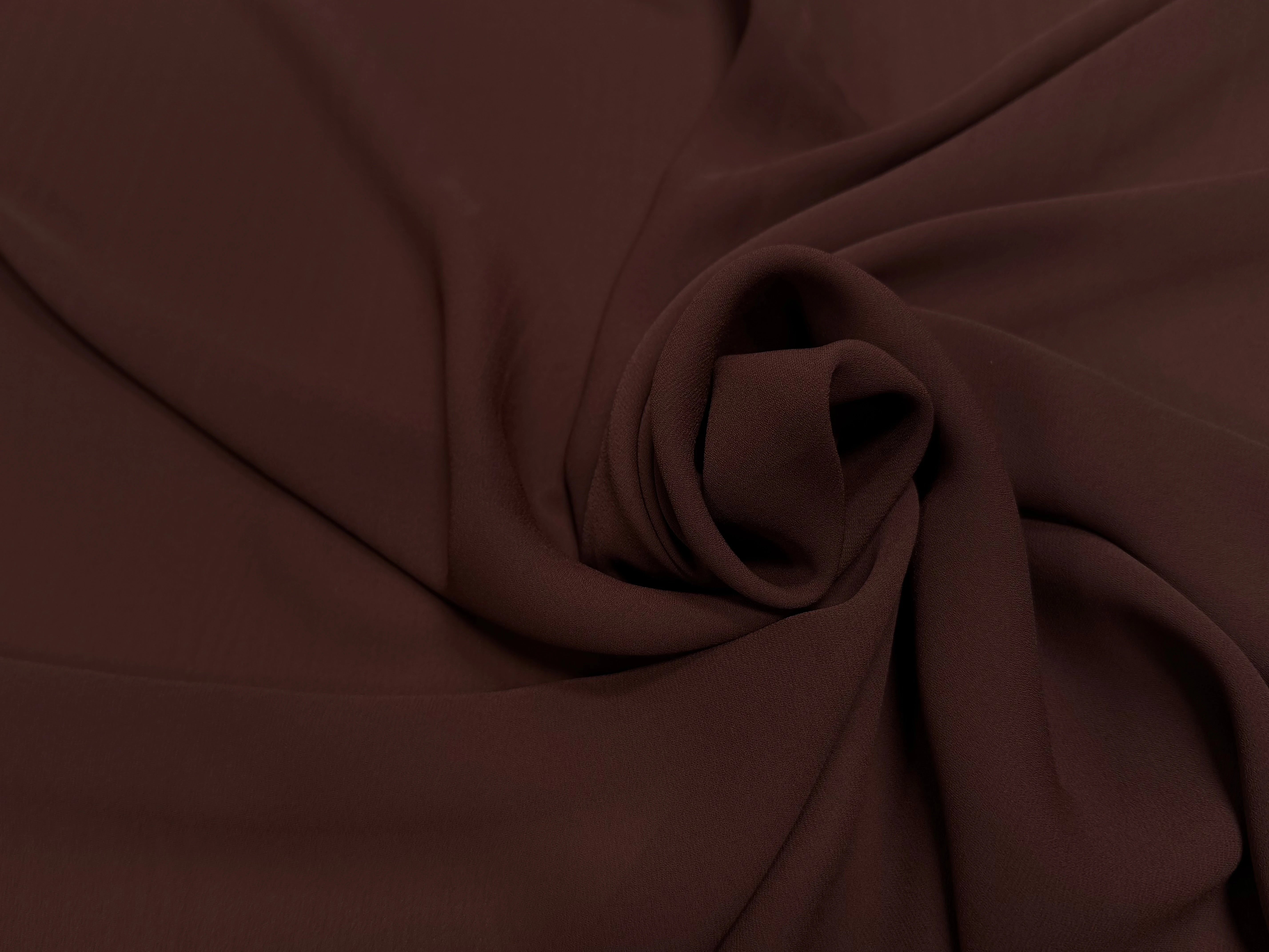 CREPE GEORGETTE CHOCO MARRON - My Little Coupon