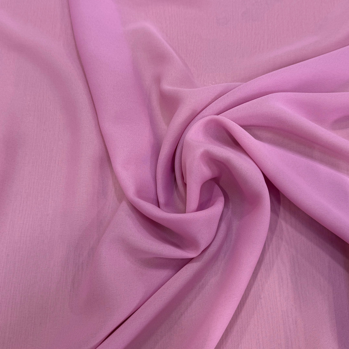 CRÊPE GEORGETTE FLUIDE ROSE BONBON PREMIUM - My Little Coupon